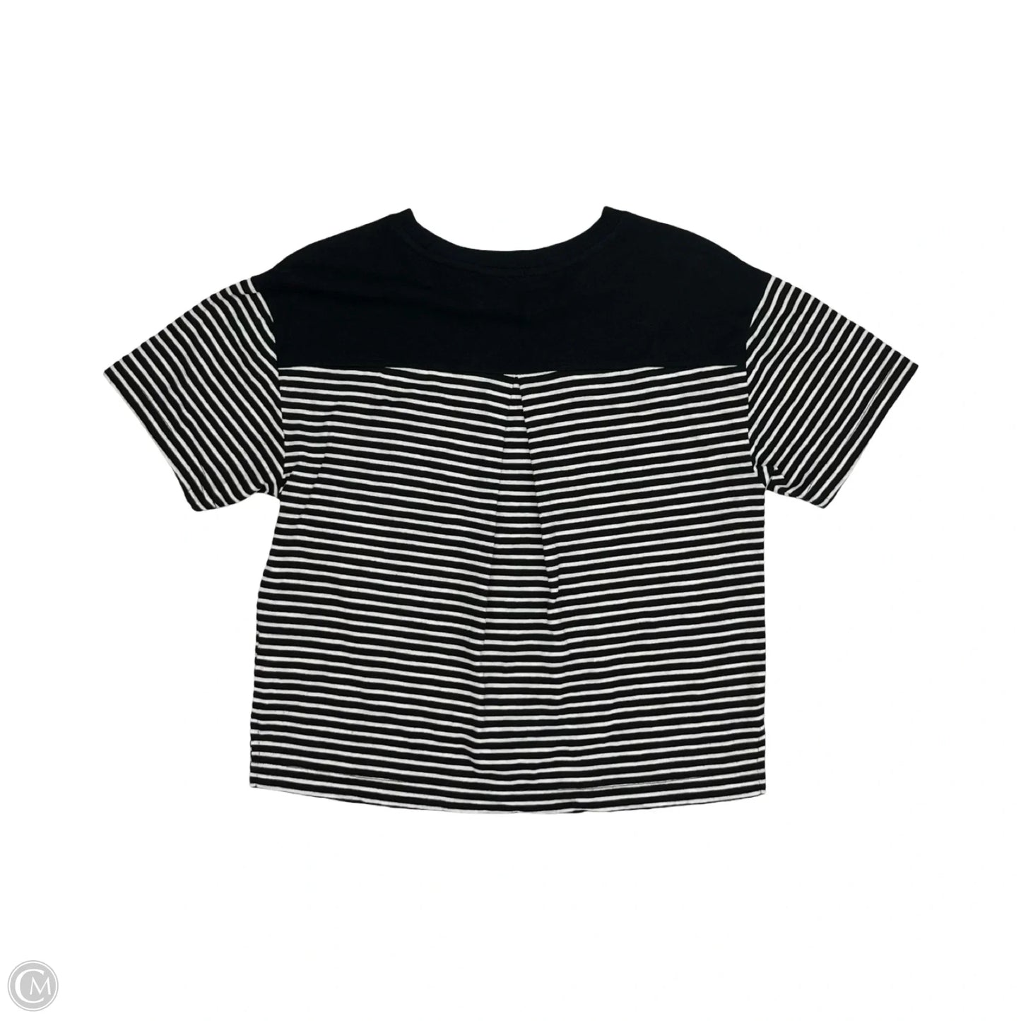 Top Short Sleeve By Clothes Mentor In Black & White, Size: Xs