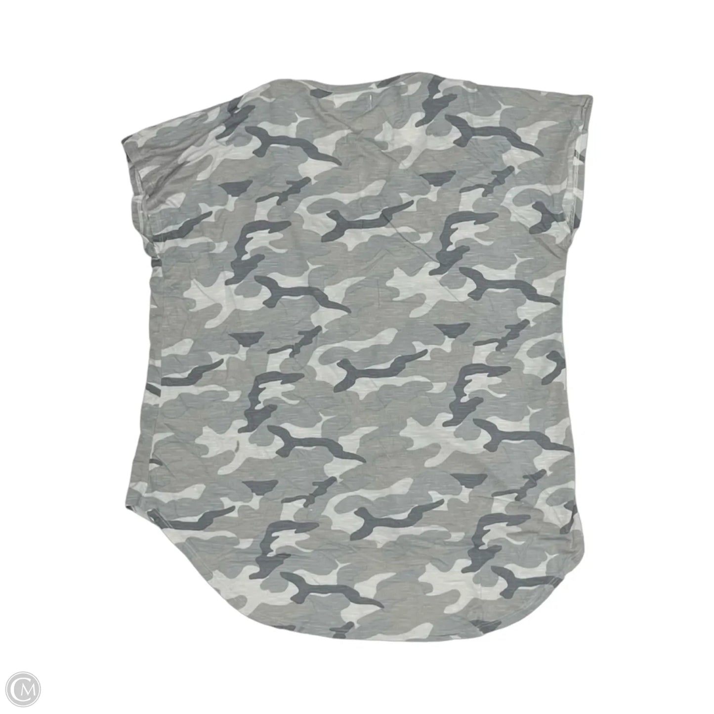 Top Short Sleeve By Maurices In Grey, Size: L