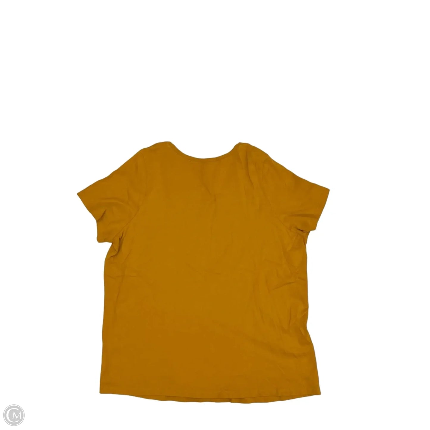 Top Short Sleeve Basic By Roamans In Brown, Size: 1x