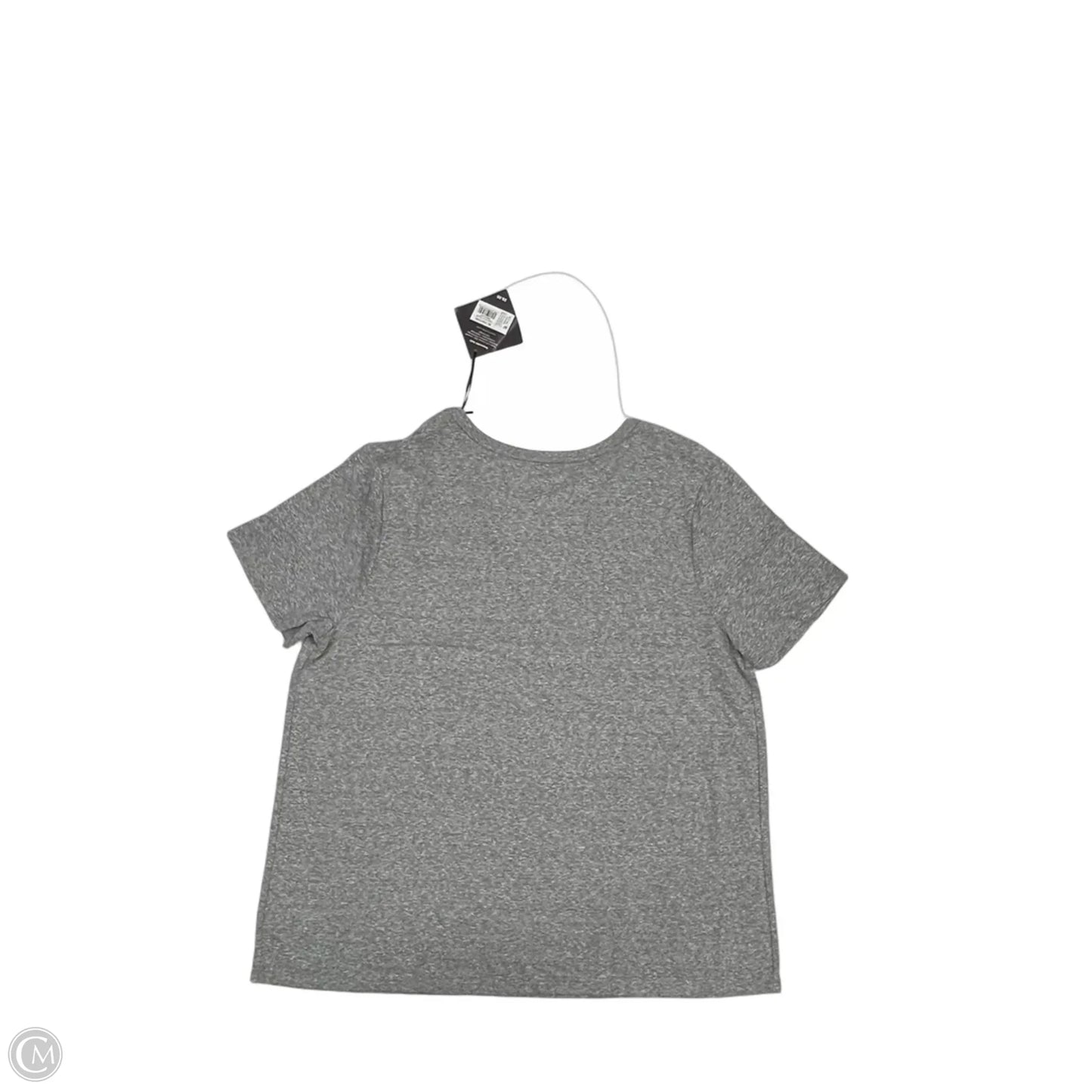 Top Short Sleeve Basic By Ava & Viv In Grey, Size: 2x