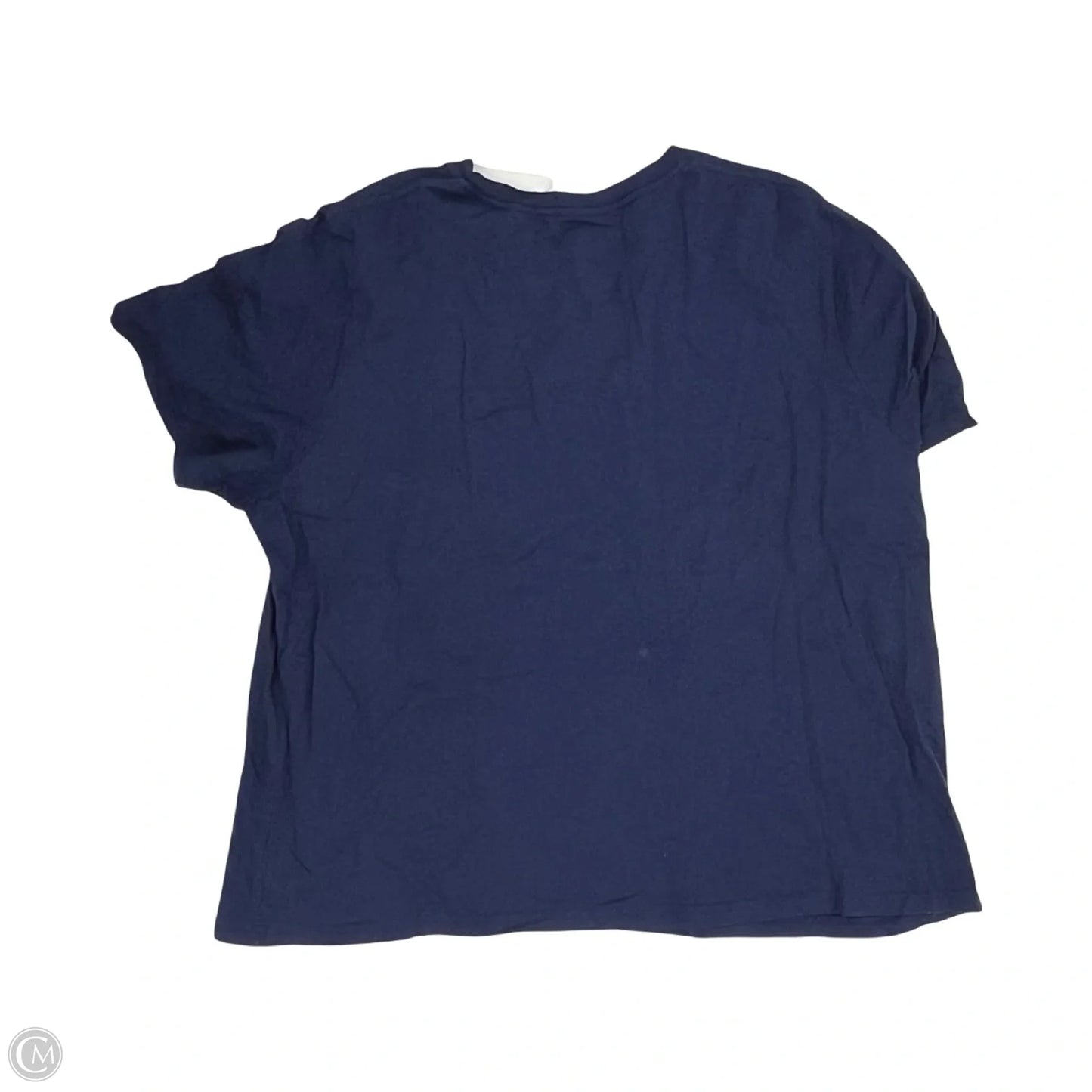 Top Short Sleeve By Clothes Mentor In Navy, Size: 3x
