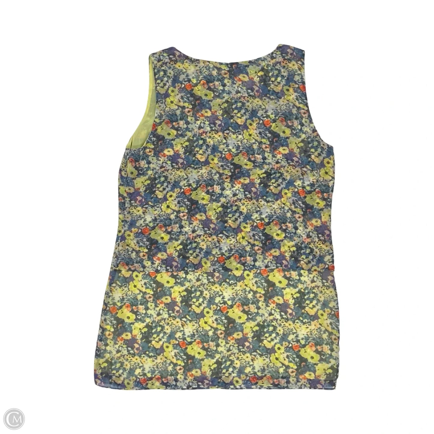 Blouse Sleeveless By Cabi In Floral Print, Size: Xs