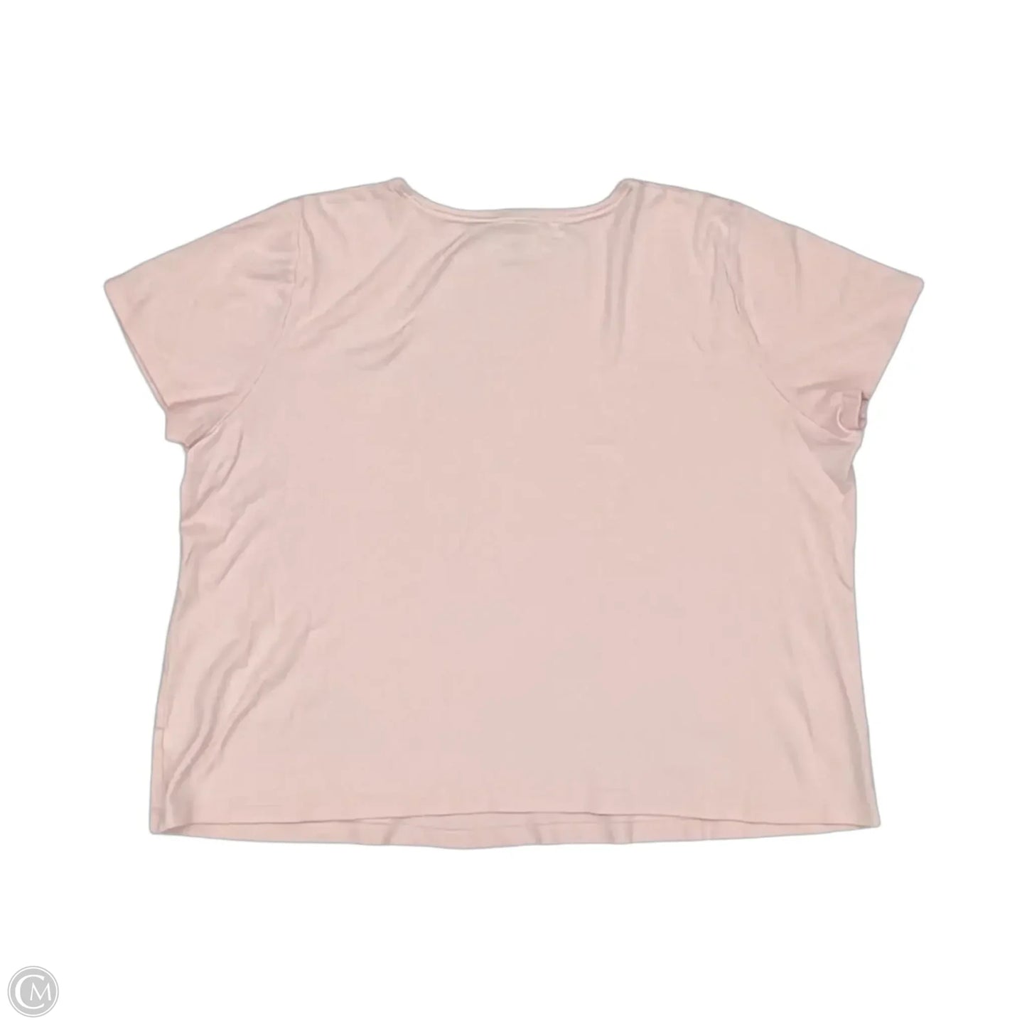 Top Short Sleeve By Croft And Barrow In Pink, Size: 2x