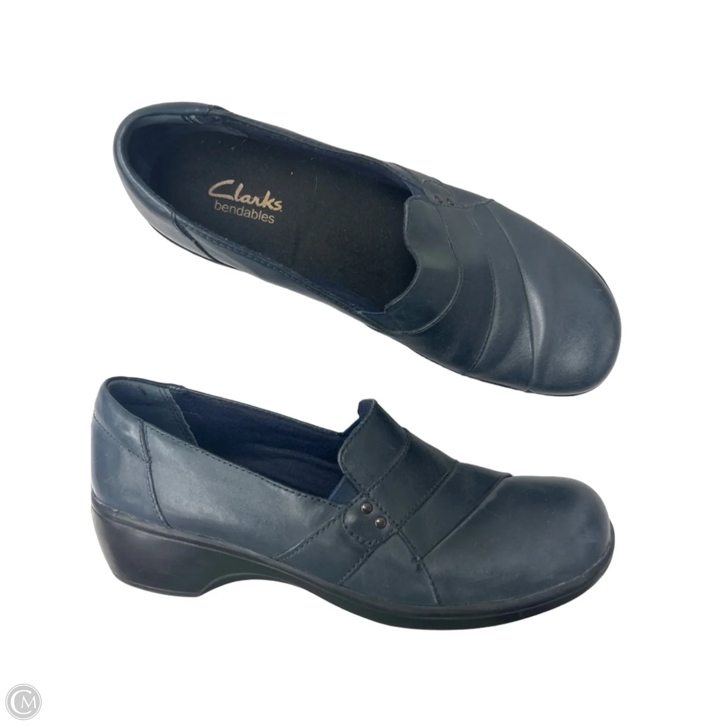 Shoes Heels Block By Clarks In Blue, Size: 8.5