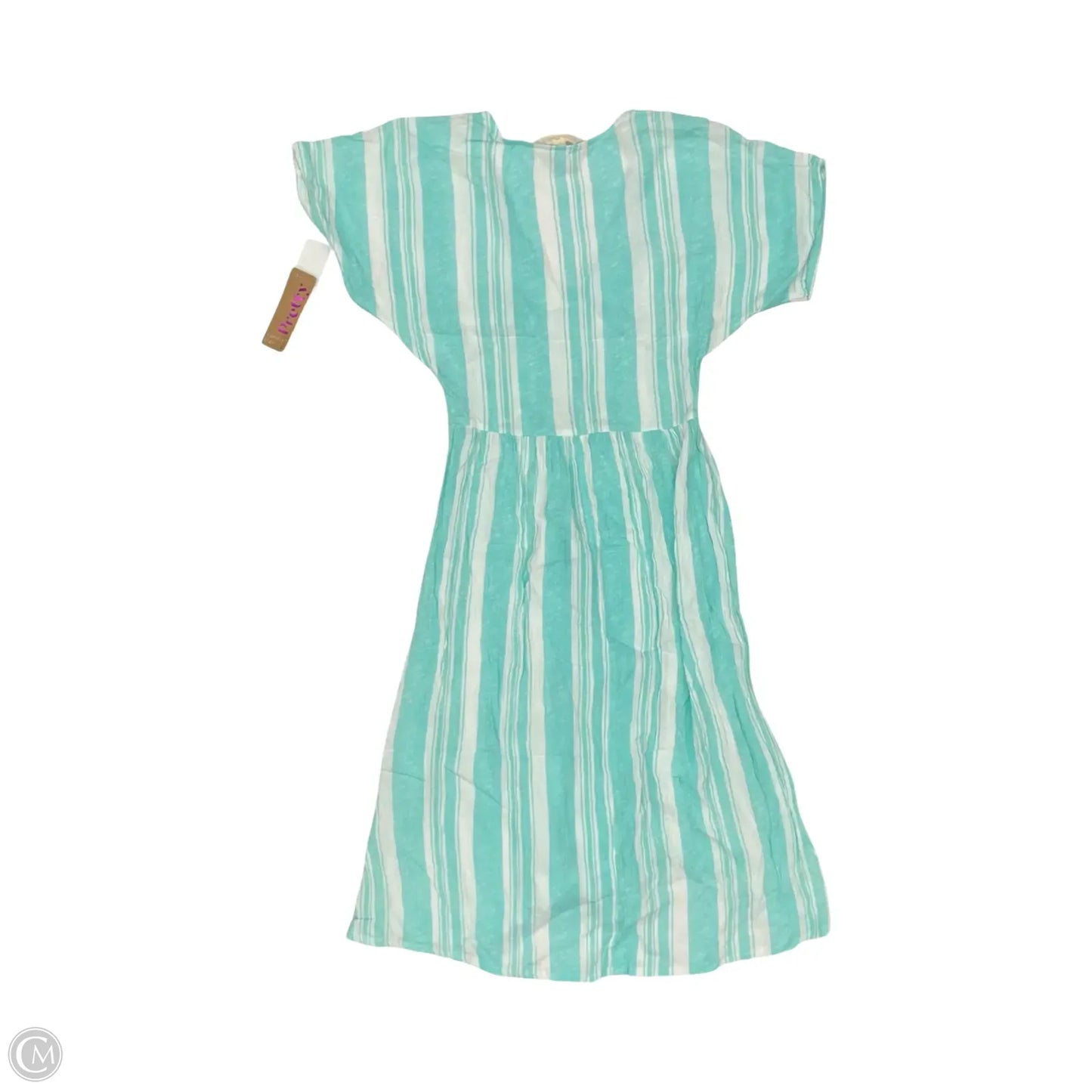 Dress Casual Midi By Vanilla Star In Blue & White, Size: S