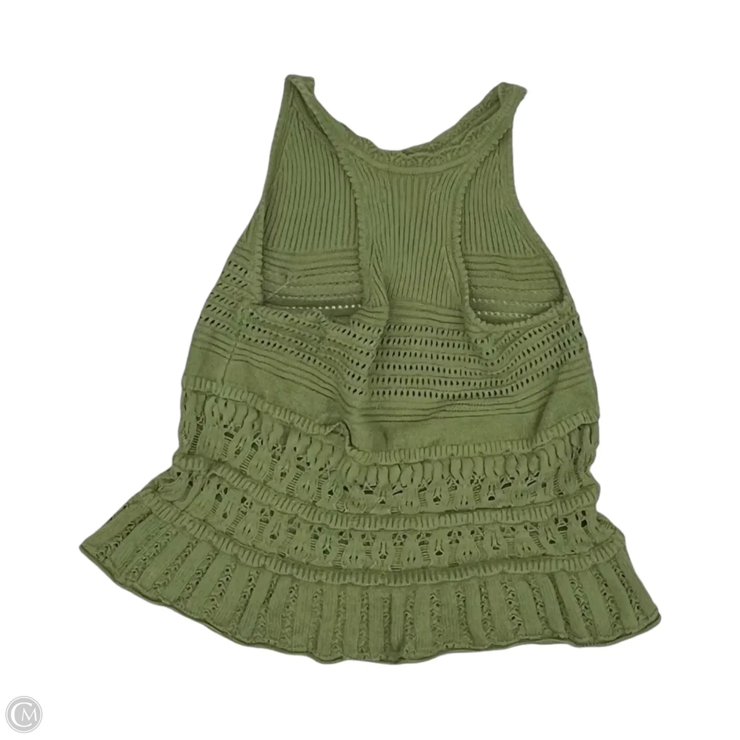 Top Sleeveless By Loft In Green, Size: S