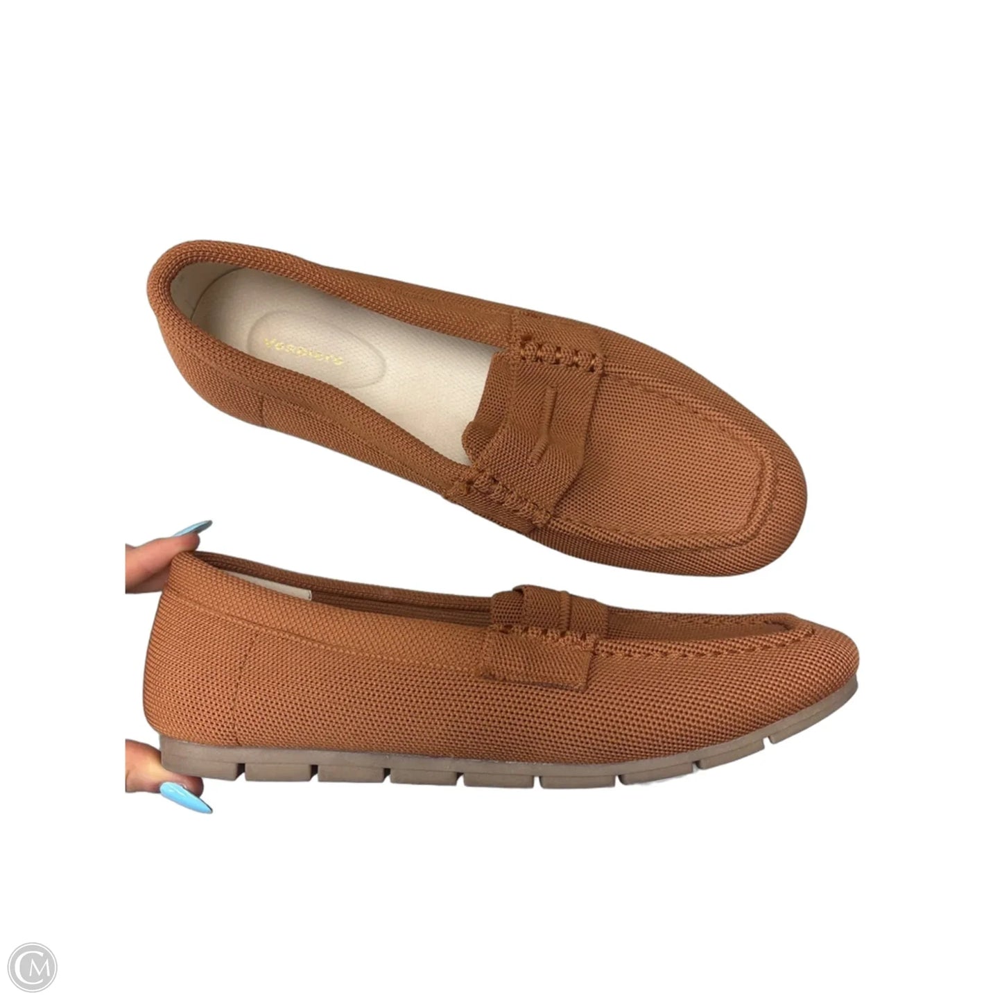 Shoes Flats By Clothes Mentor In Brown, Size: 10