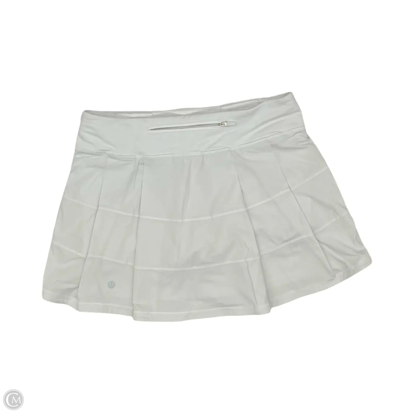 Athletic Skort By Lululemon In White, Size: S