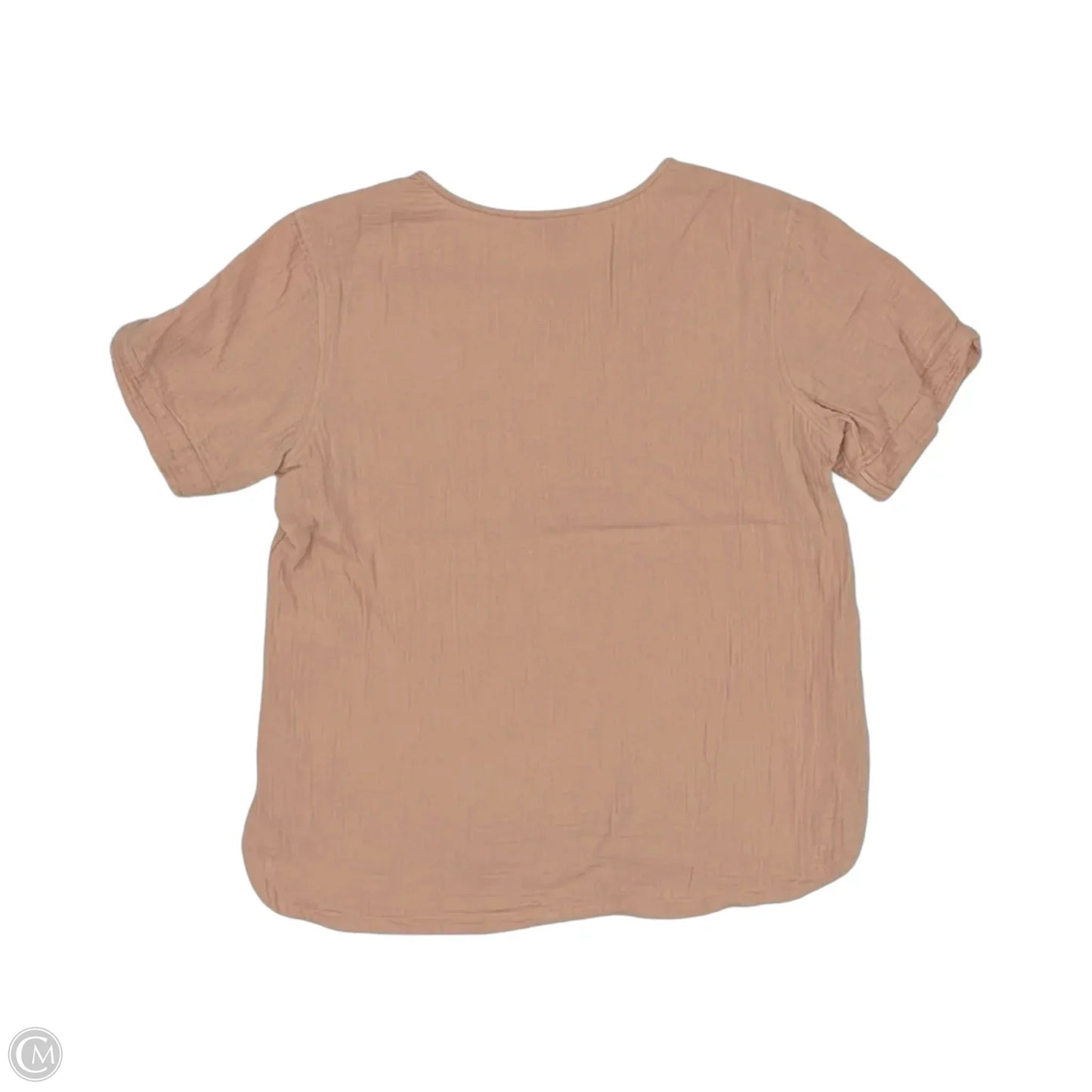 Top Short Sleeve By Downeast In Pink, Size: S