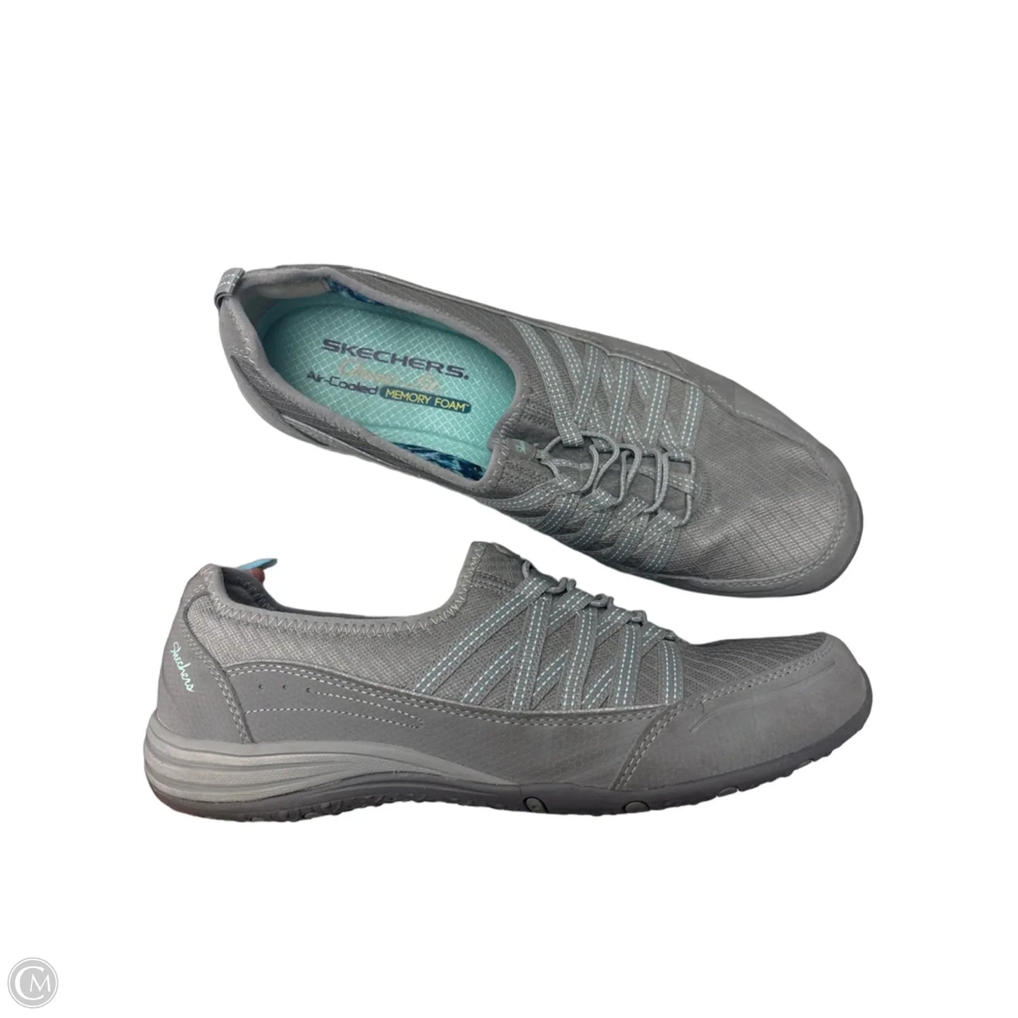 Shoes Flats By Skechers In Grey, Size: 10