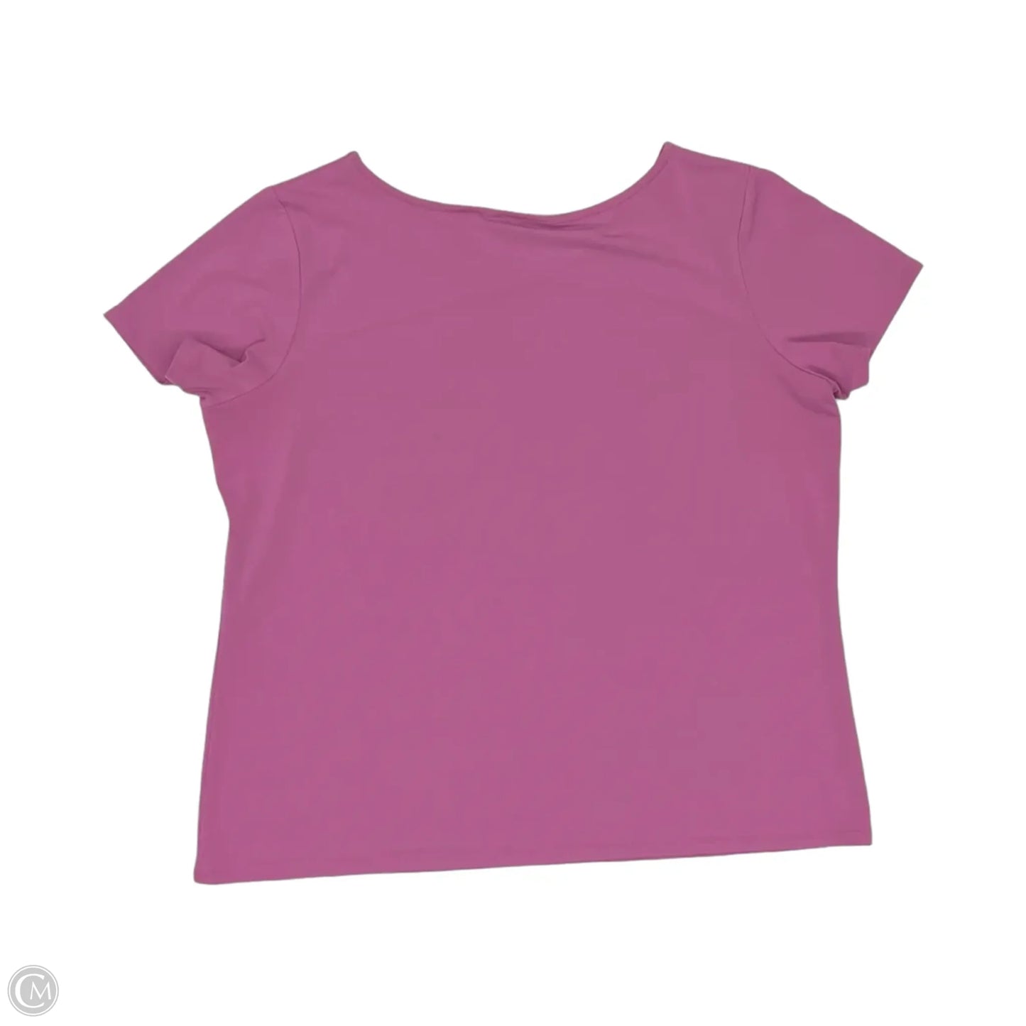 Blouse Short Sleeve By Apostrophe In Purple, Size: Xl