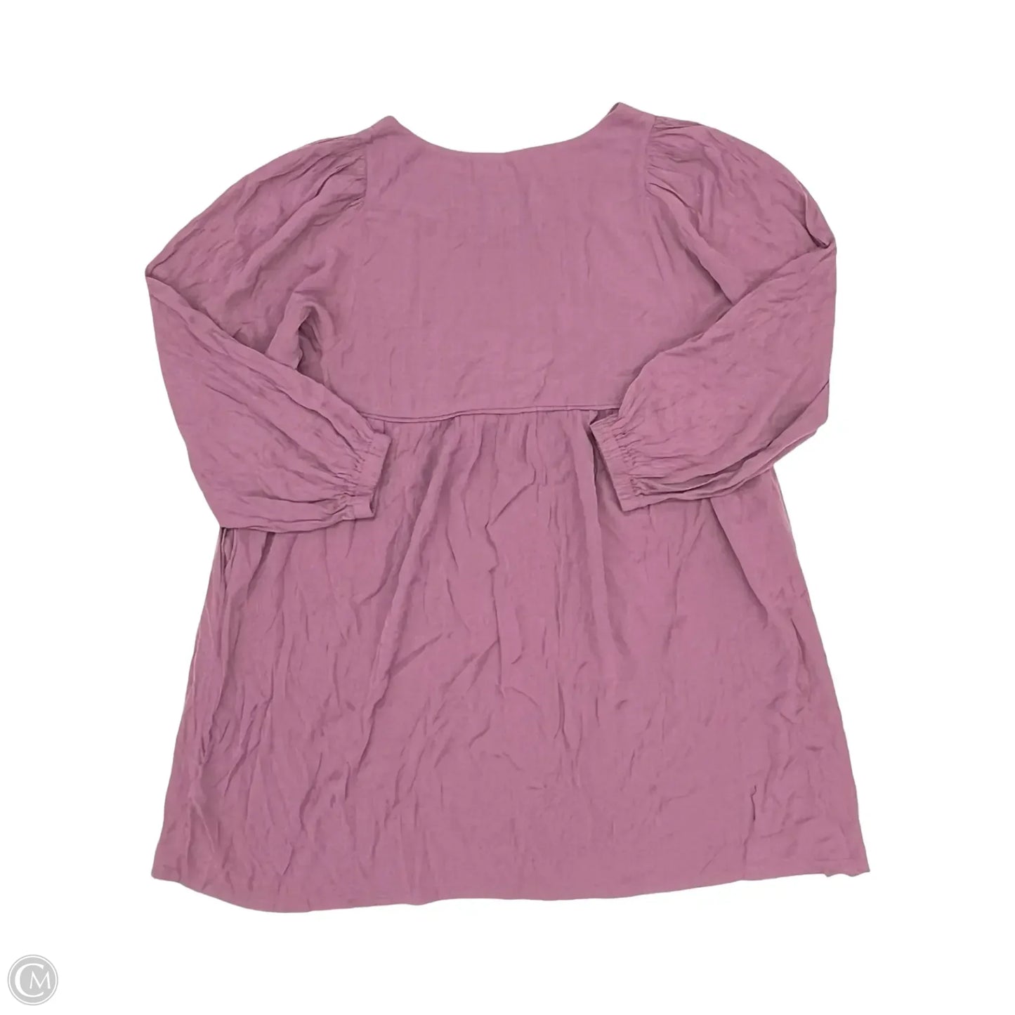 Dress Casual Short By Chicsoul In Purple, Size: 2x