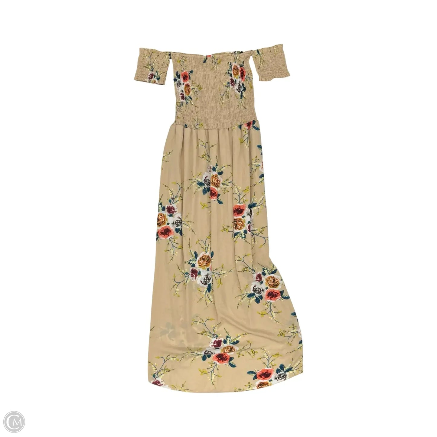 Dress Party Midi By Cmf In Tan, Size: L