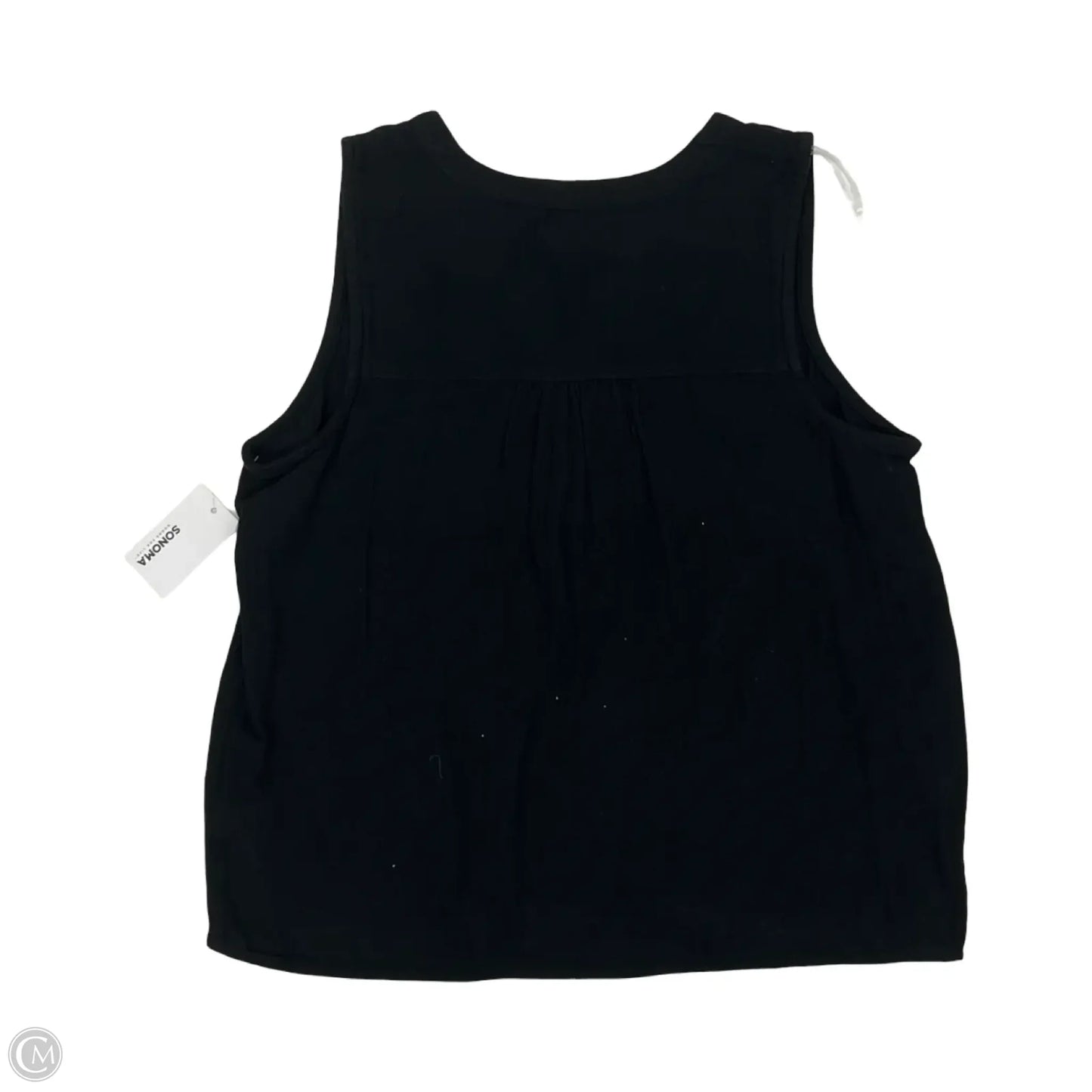 Top Sleeveless By Sonoma In Black, Size: L