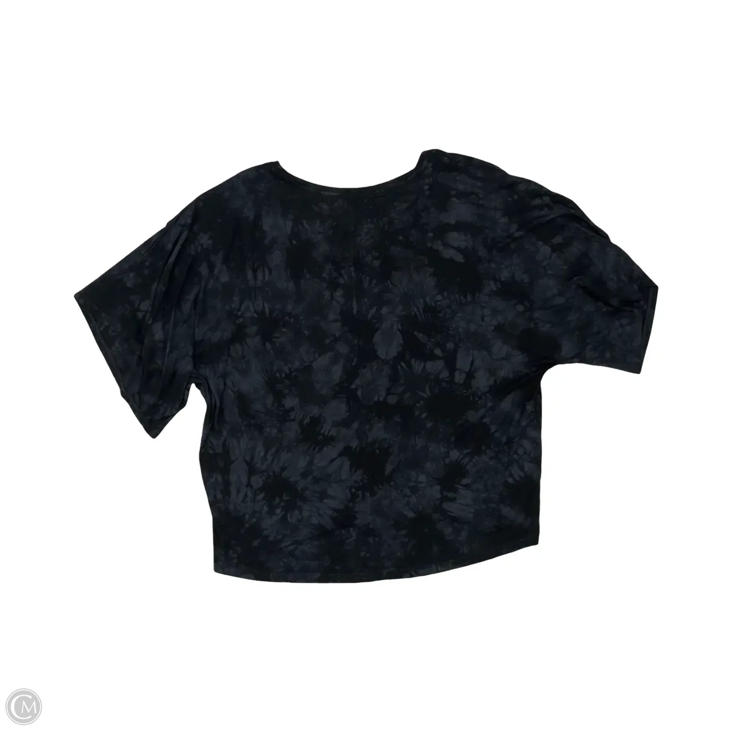Top Short Sleeve By Tahari In Black & Grey, Size: Xl