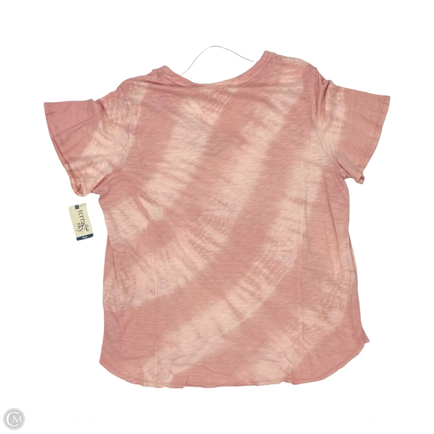 Top Short Sleeve By Terra & Sky In Pink, Size: 2x