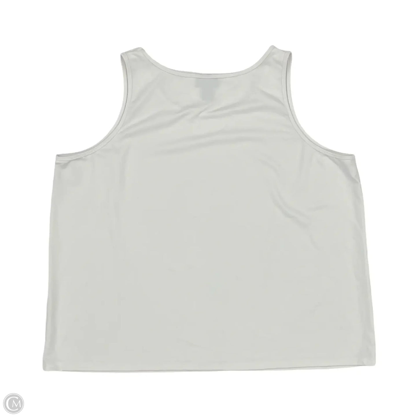Top Sleeveless By Maggie Barnes In White, Size: 3x