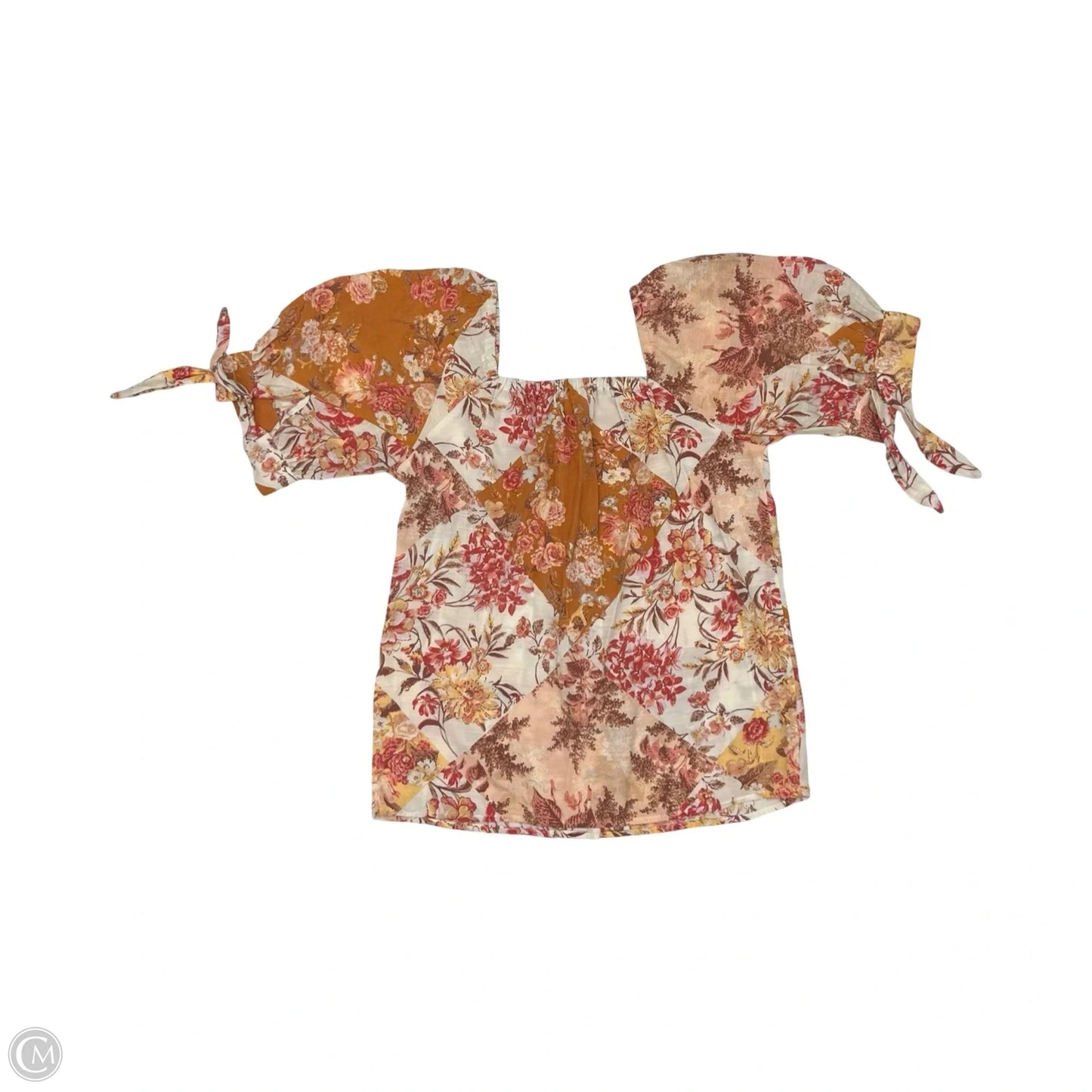 Blouse Short Sleeve By Lc Lauren Conrad In Orange, Size: Xs
