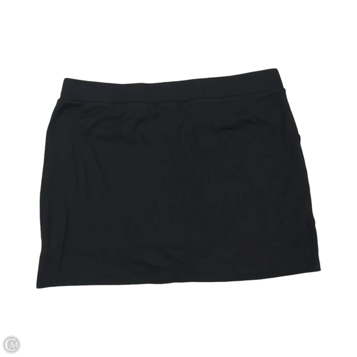 Skort By Croft And Barrow In Black, Size: Xxl