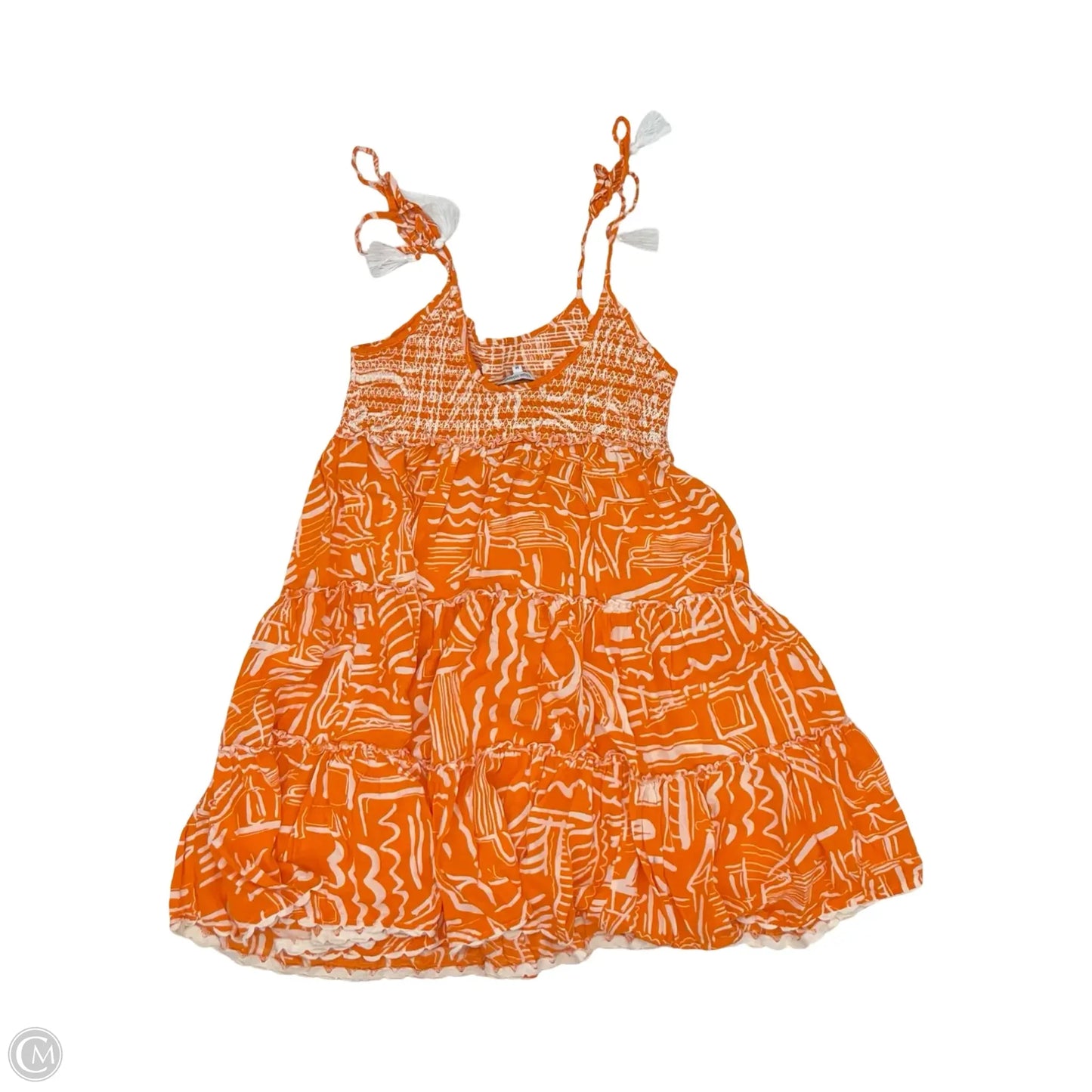 Dress Party Short By Blue Island In Orange, Size: M