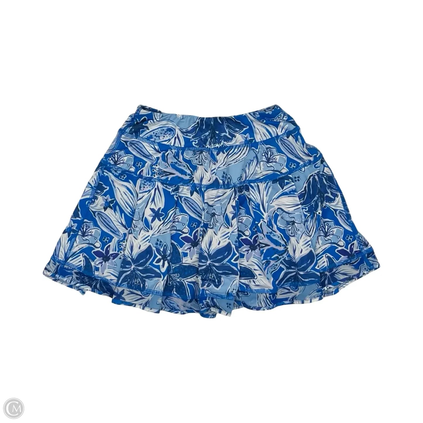 Athletic Skort By Gottex In Blue & White, Size: Xs