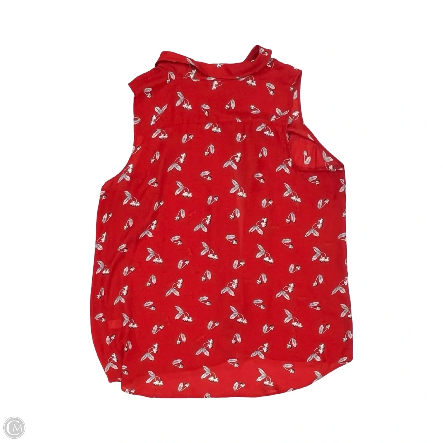 Blouse Sleeveless By Cj Banks In Red, Size: 3x