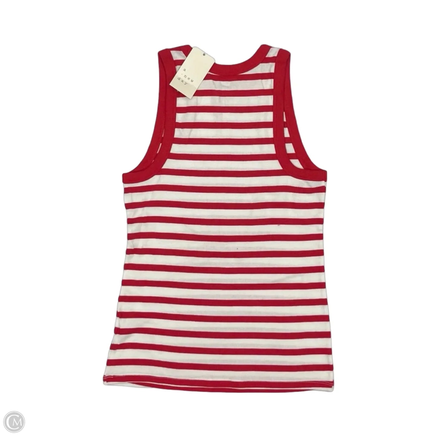 Tank Top By A New Day In Red & White, Size: L