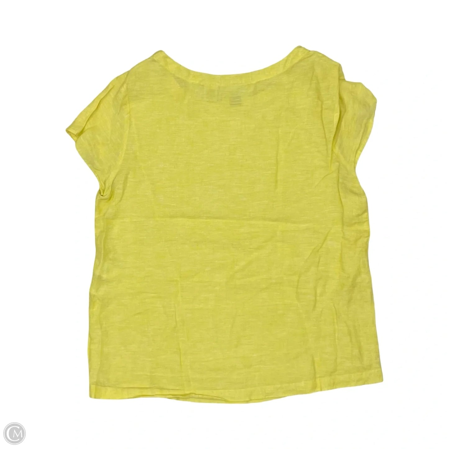 Blouse Short Sleeve By Cynthia Rowley In Yellow, Size: S