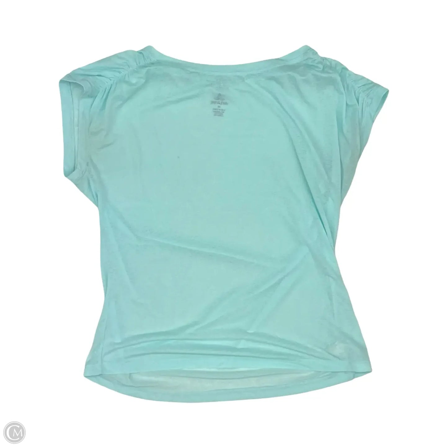 Athletic Top Short Sleeve By Prana In Aqua, Size: M