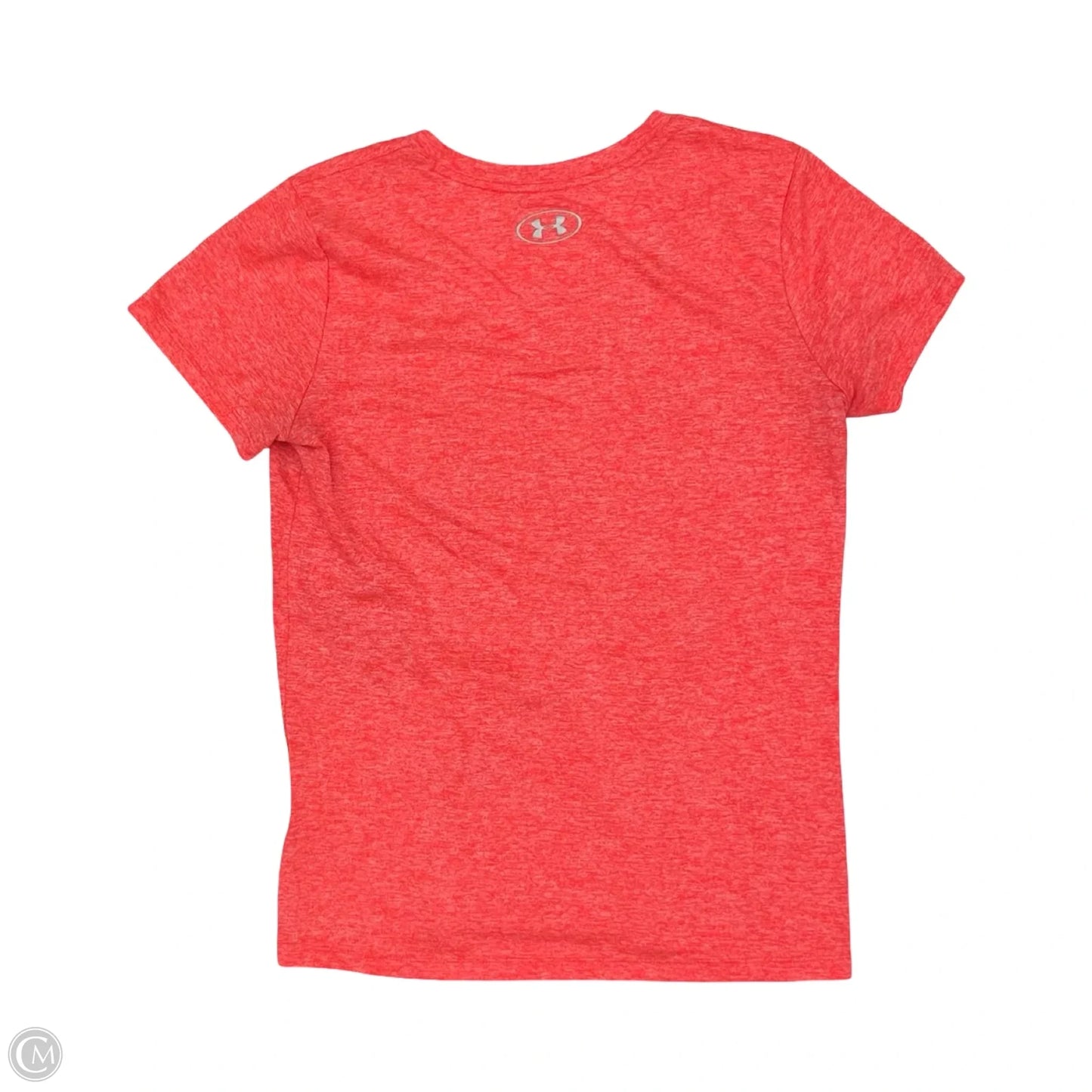 Athletic Top Short Sleeve By Under Armour In Orange, Size: M