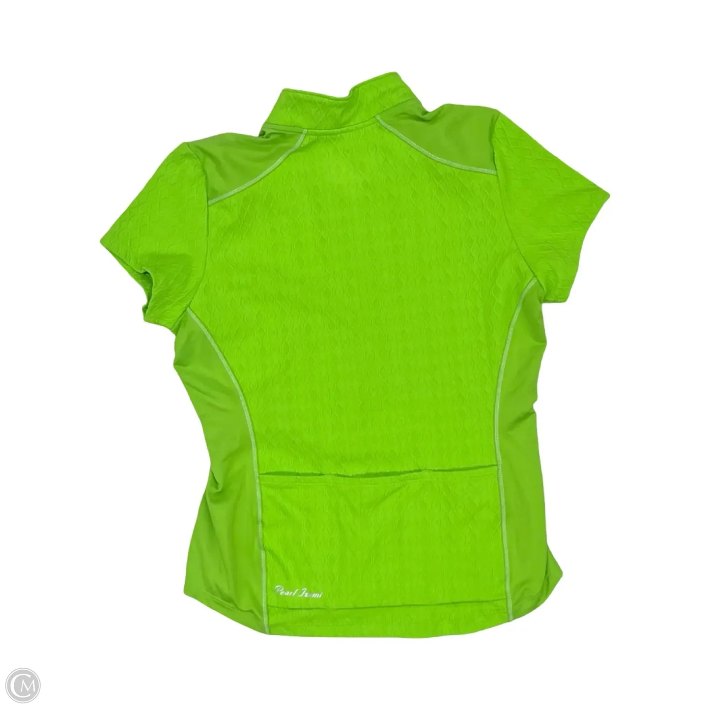 Athletic Top Short Sleeve By Pearl Izumi In Green, Size: M