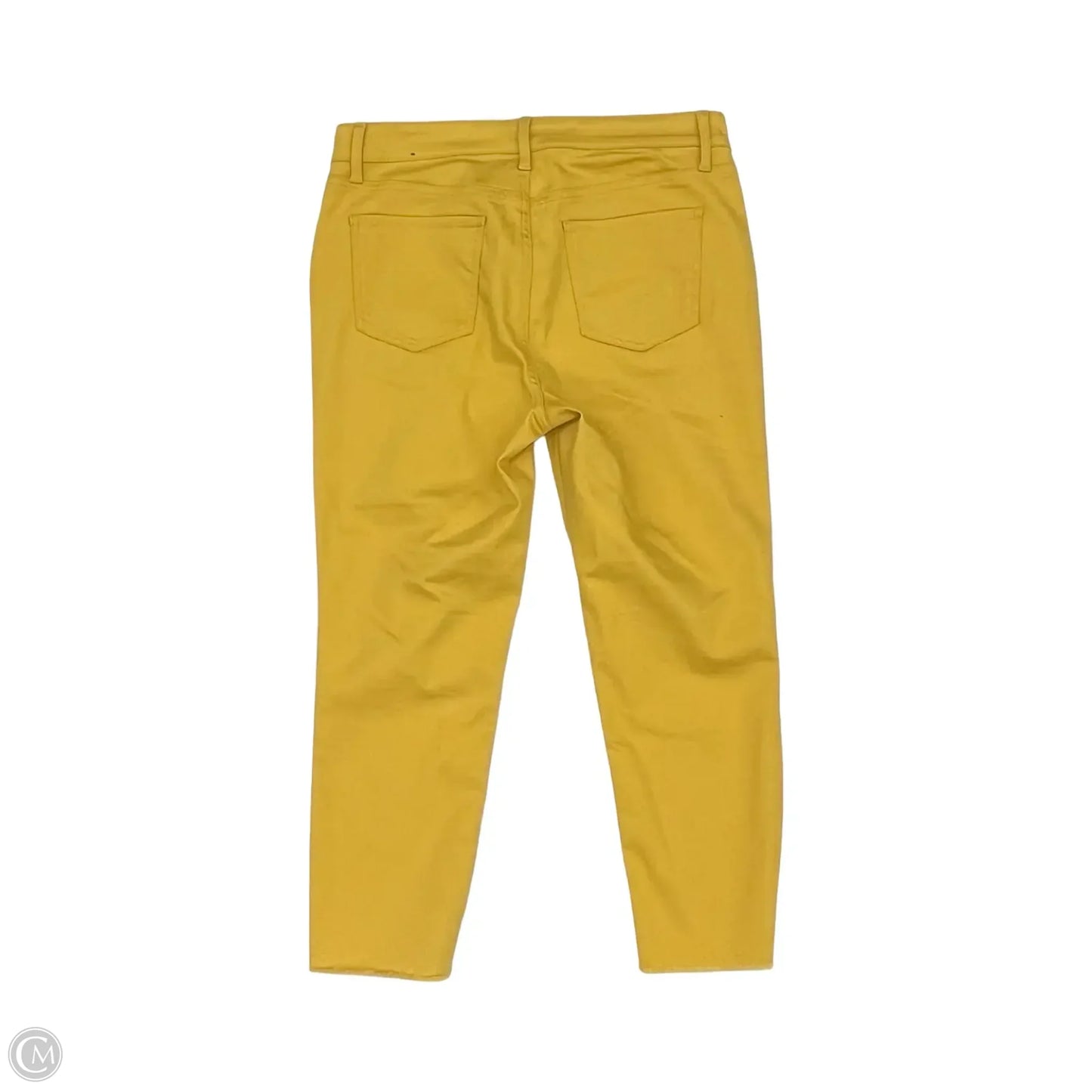Jeans Straight By Talbots In Yellow Denim, Size: 10p