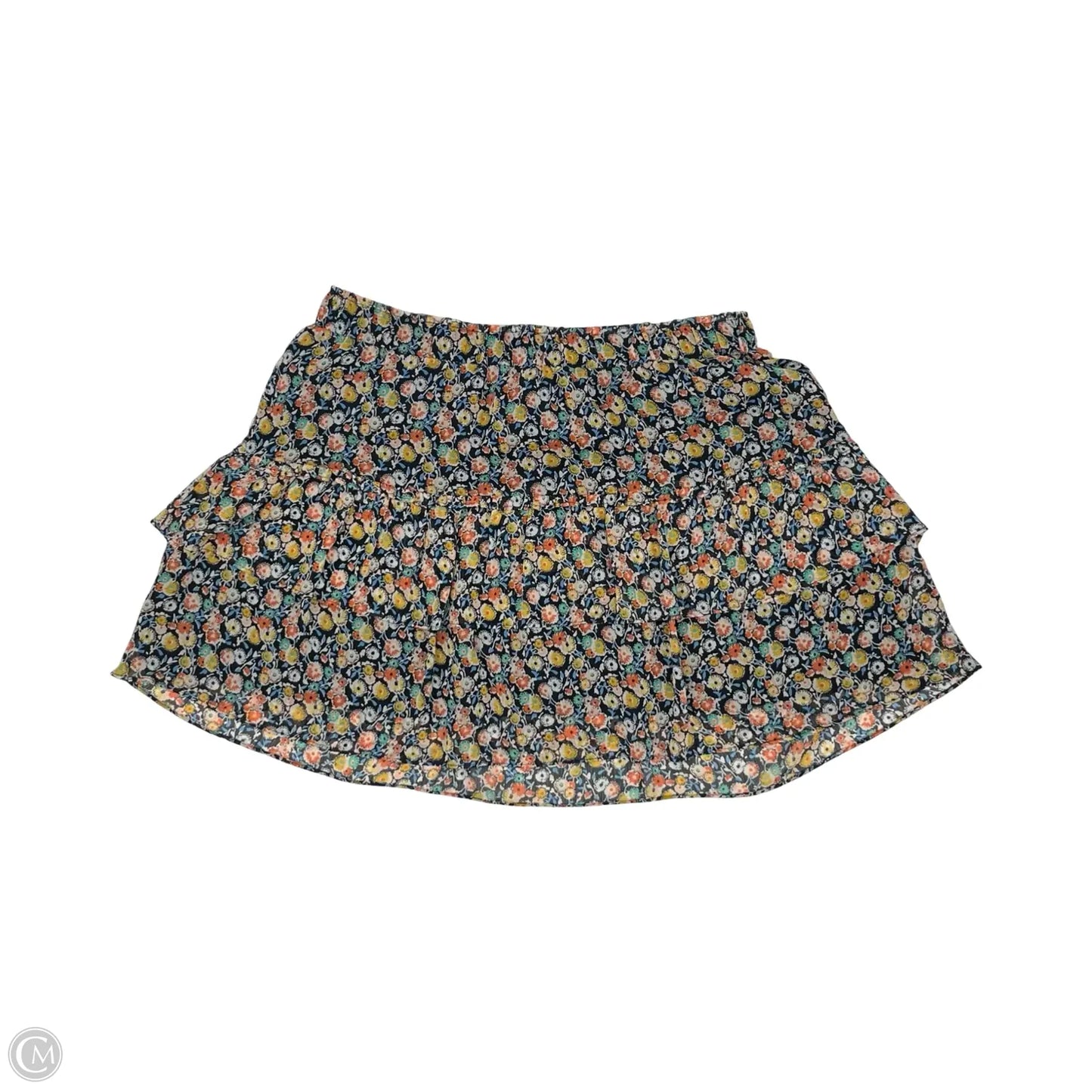 Skirt Mini & Short By Loft In Blue & Orange, Size: L