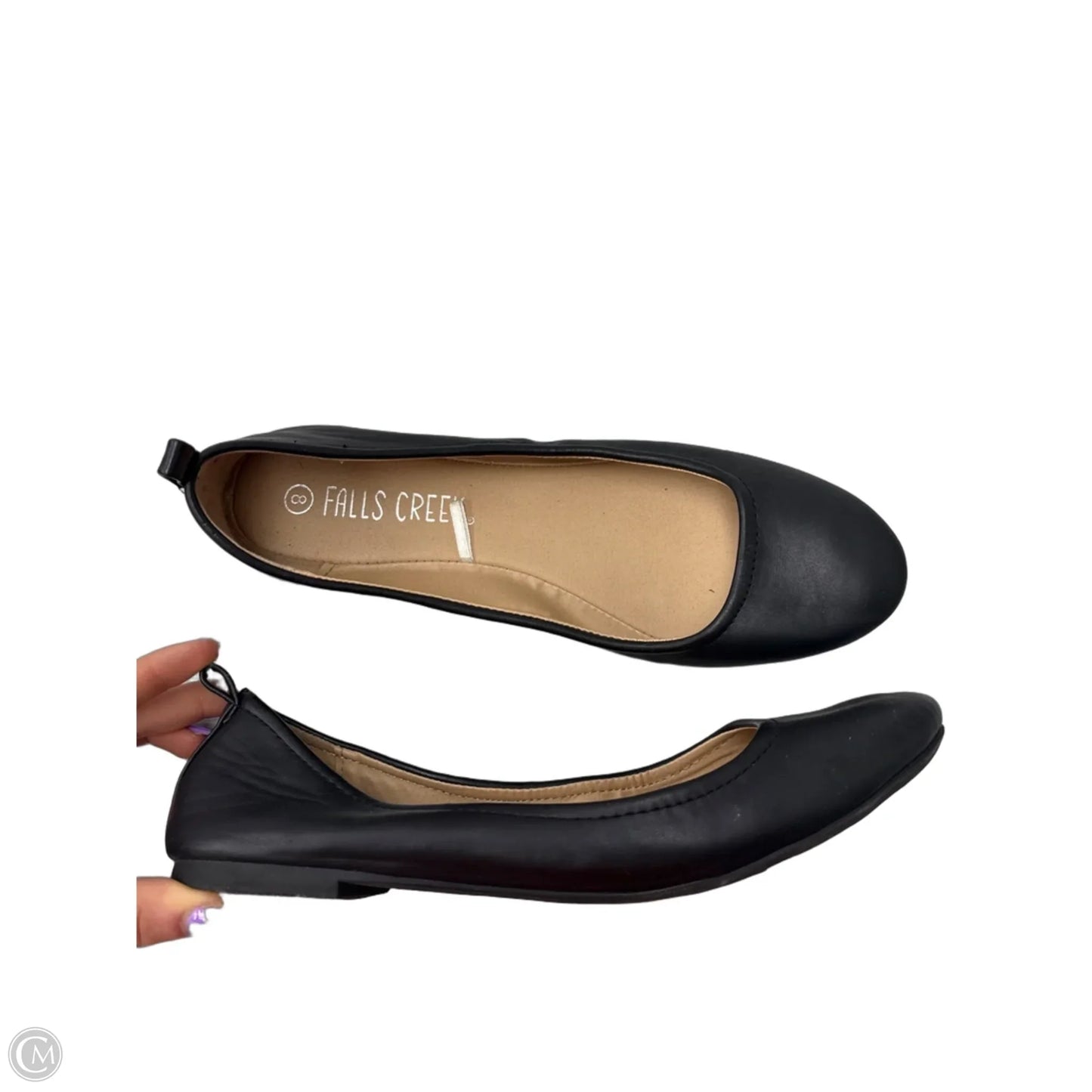 Shoes Flats By Falls Creek In Black, Size: 8