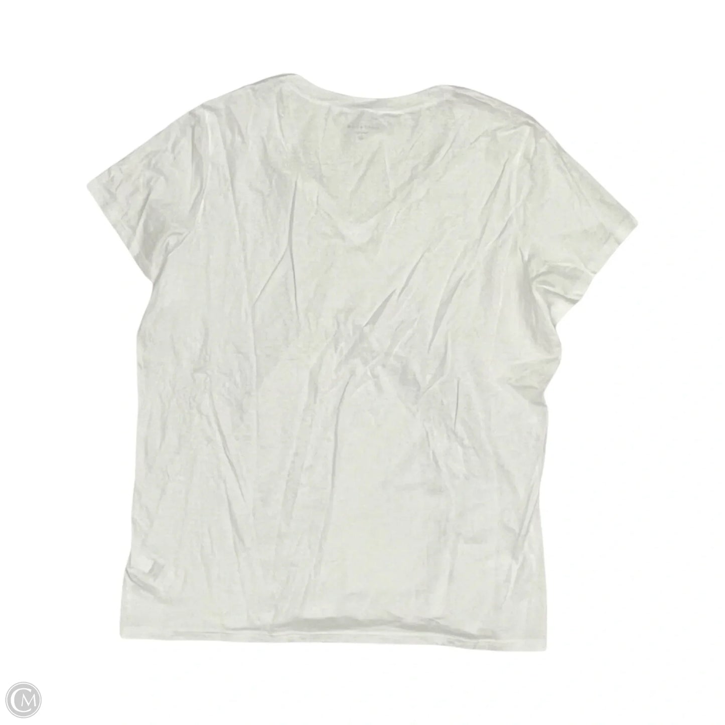 Top Short Sleeve Basic By Clothes Mentor In White, Size: Xl