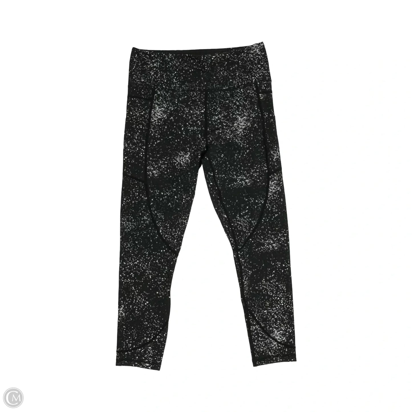 Athletic Leggings By Zyia In Black & Grey, Size: L