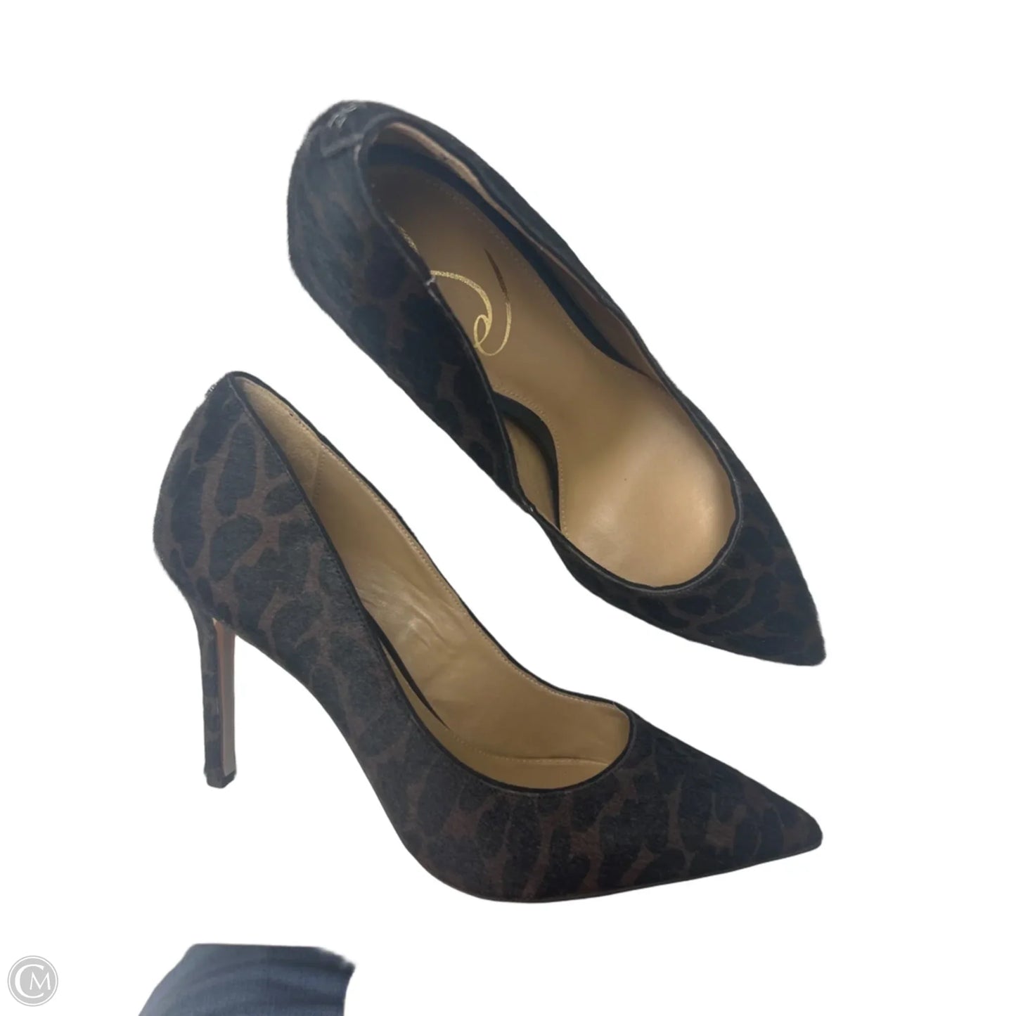 Sandals Heels Stiletto By Sam Edelman In Animal Print, Size: 8.5