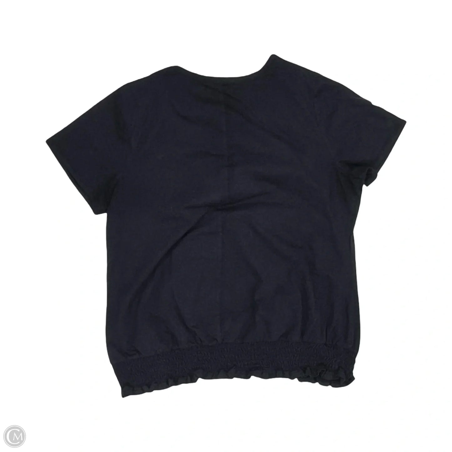 Top Short Sleeve By Lane Bryant In Navy, Size: 1x