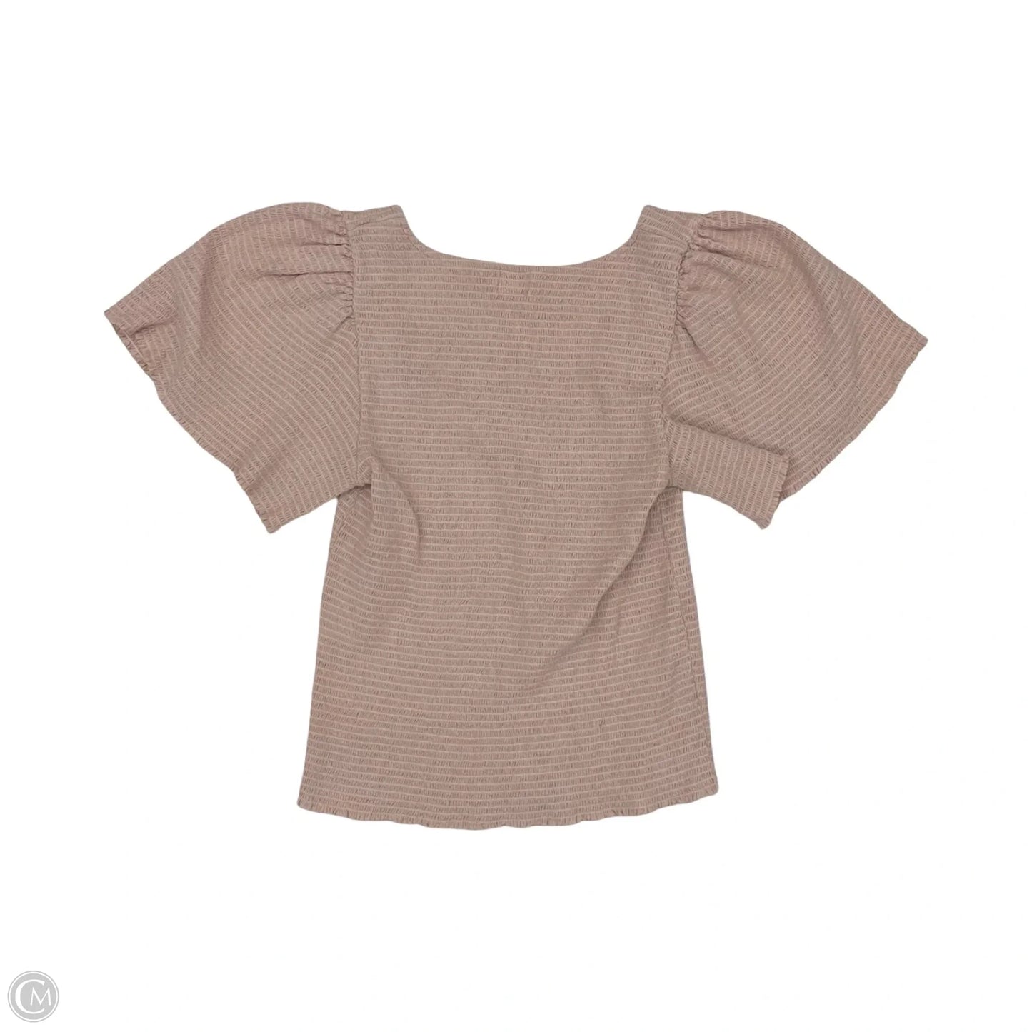 Blouse Short Sleeve By Nation In Pink, Size: L
