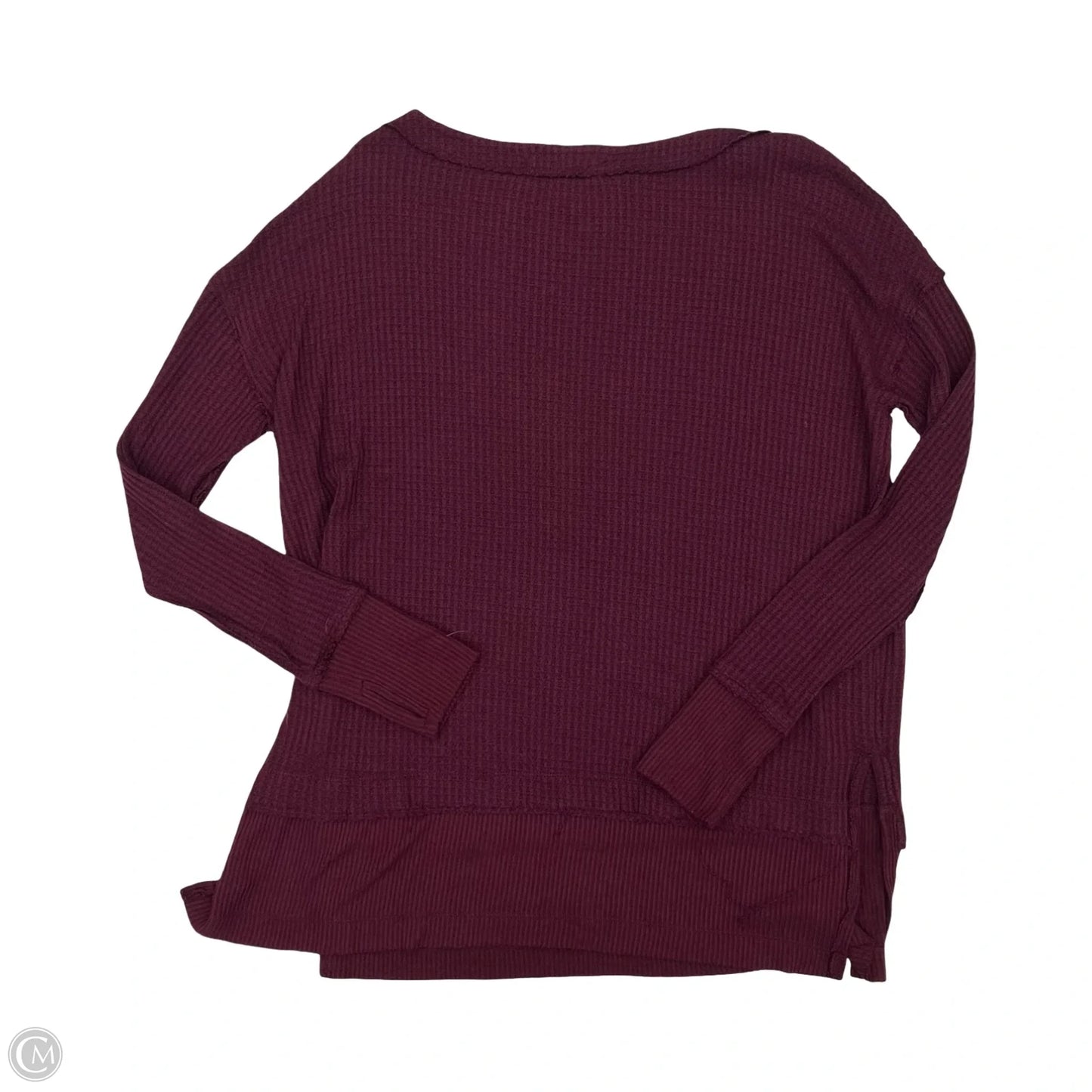 Tunic Long Sleeve By We The Free In Maroon, Size: M