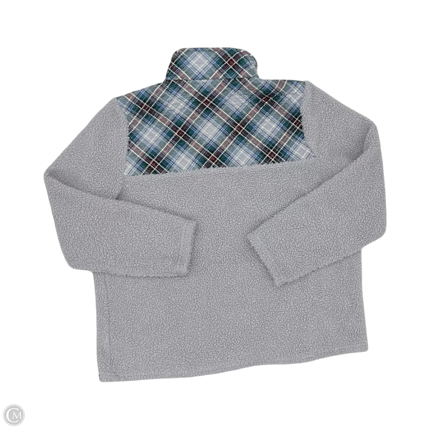 Sweatshirt Collar By Vera Bradley In Grey, Size: L