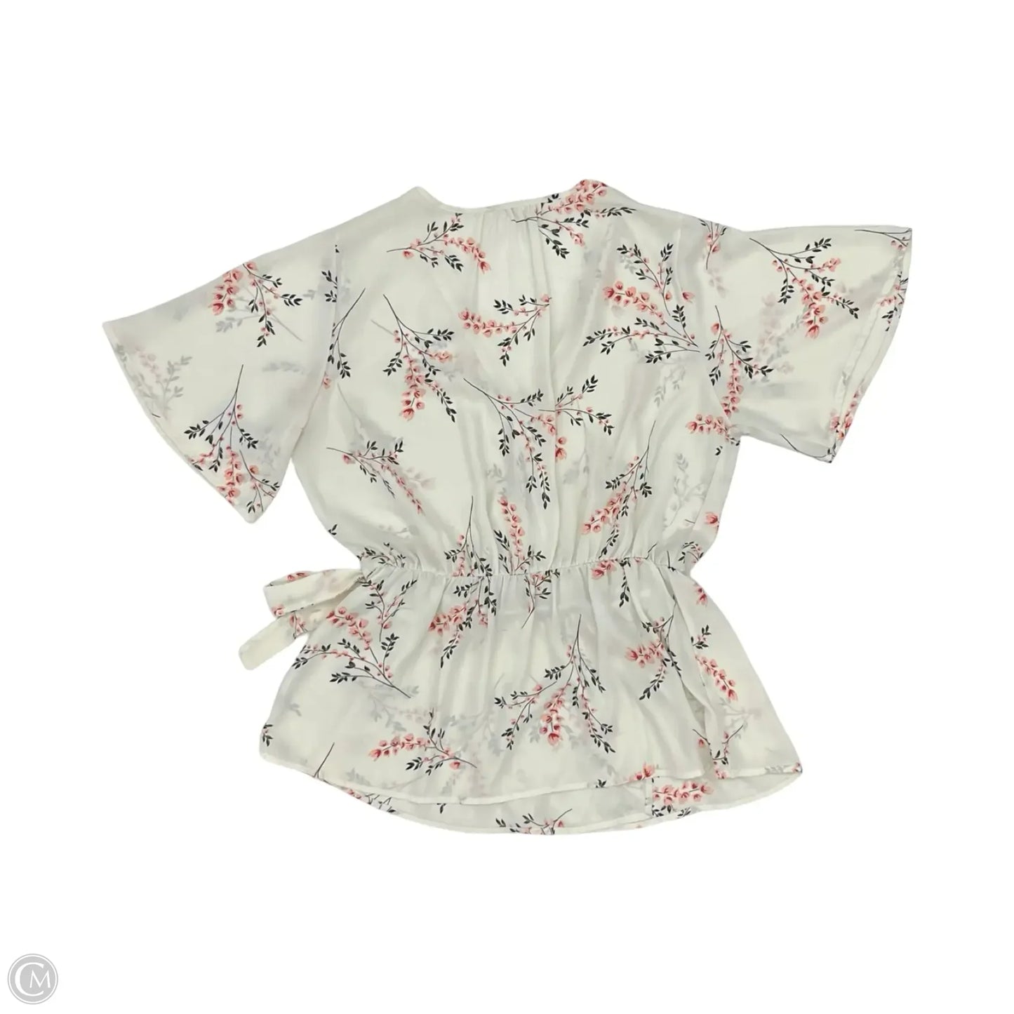 Blouse Short Sleeve By Sienna Sky In Cream, Size: L