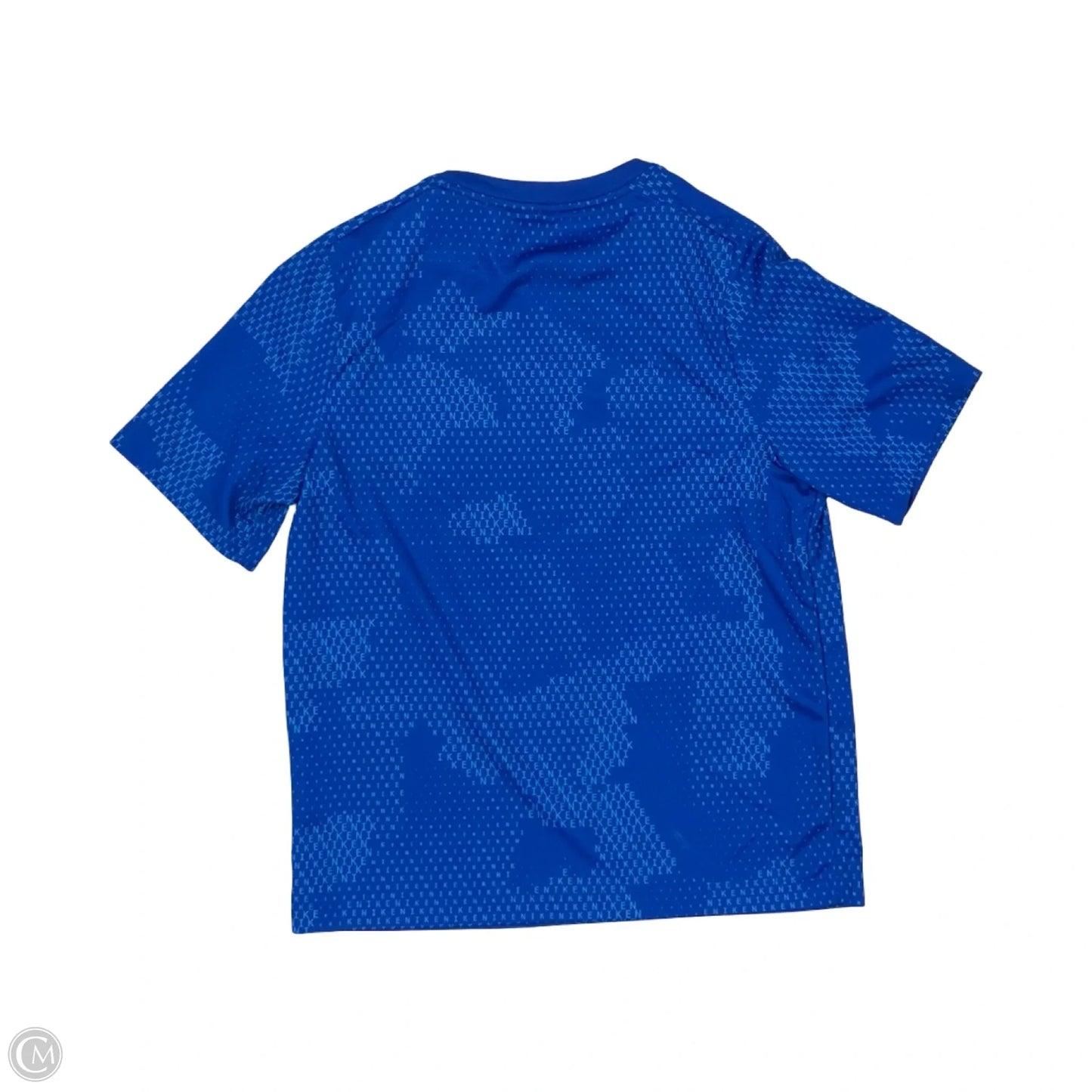 Athletic Top Short Sleeve By Nike Apparel In Blue, Size: L