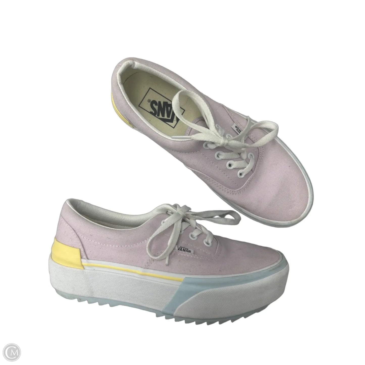 Shoes Sneakers Platform By Vans In Purple, Size: 7.5