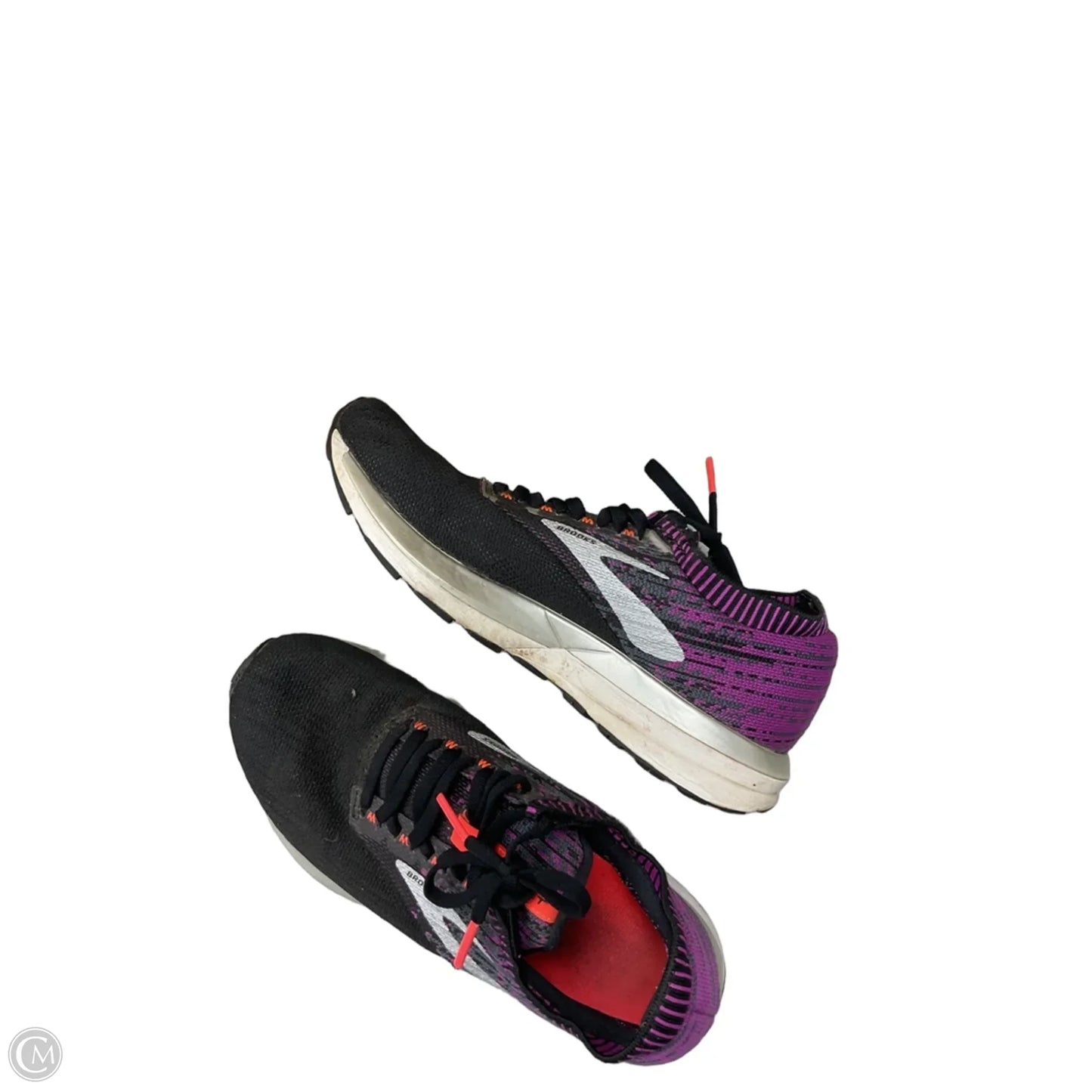 Shoes Athletic By Brooks In Black & Purple, Size: 8