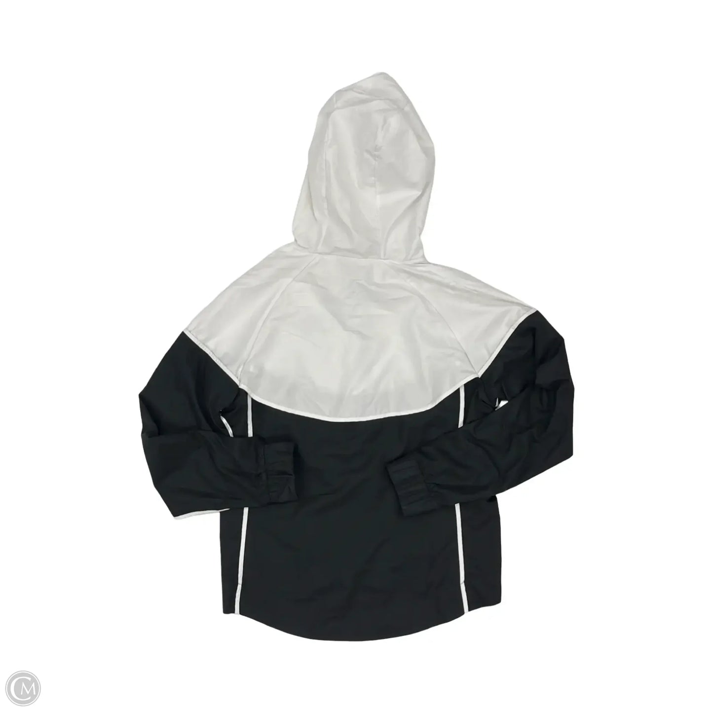Athletic Jacket By Nike Apparel In Black & White, Size: S