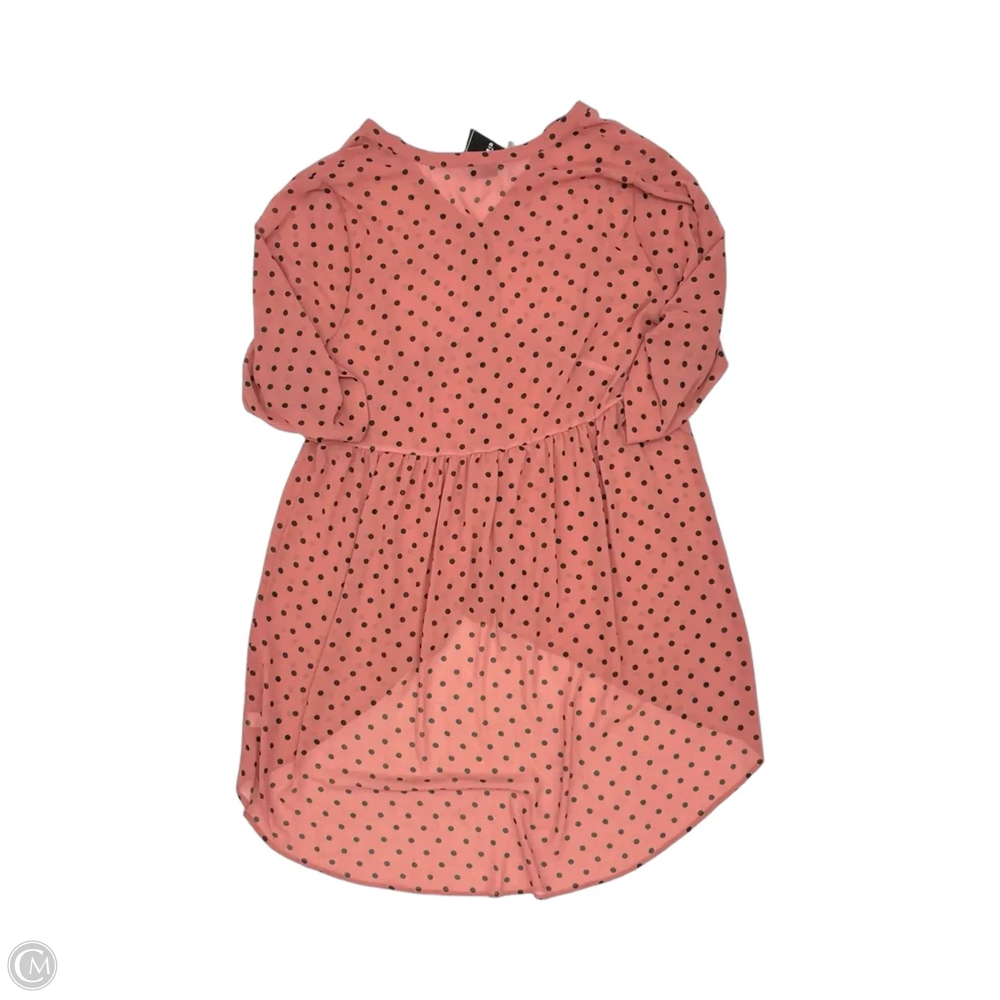 Tunic 3/4 Sleeve By Torrid In Polkadot Pattern, Size: 2x