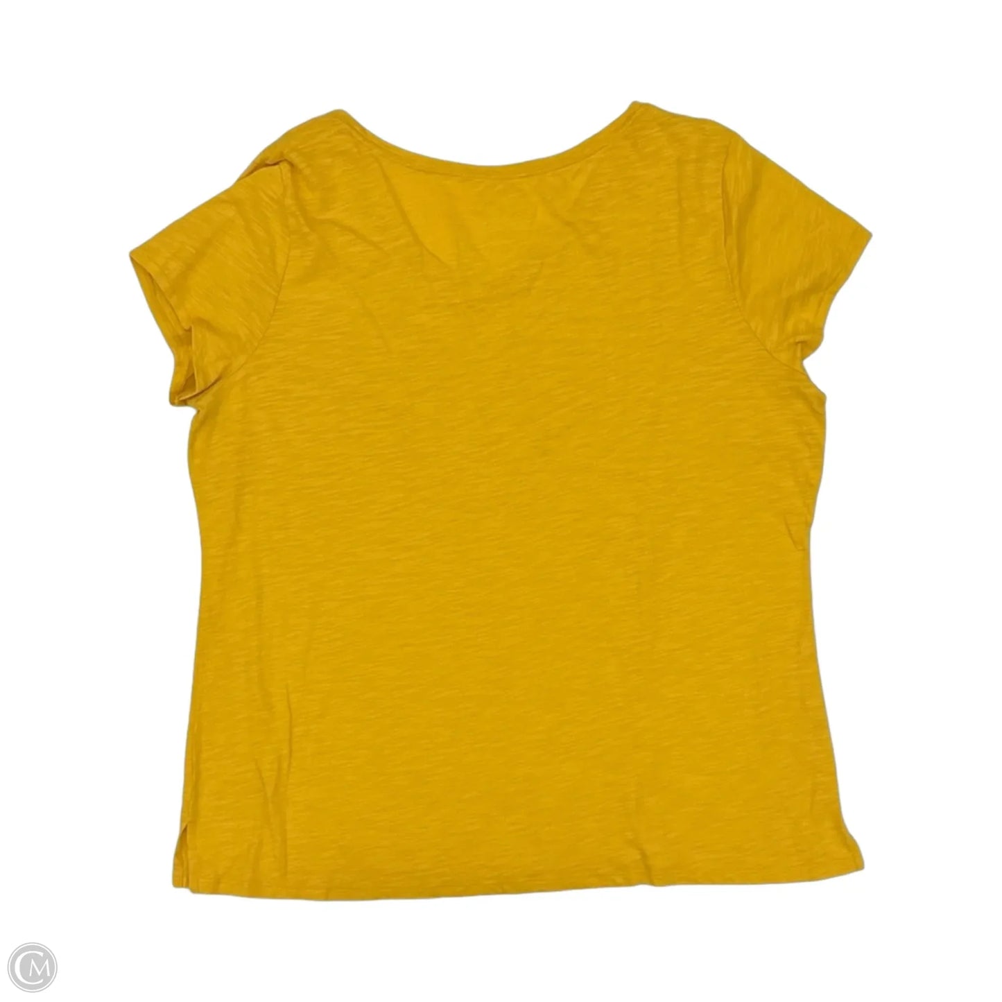 Top Short Sleeve By St Johns Bay In Yellow, Size: Xxl