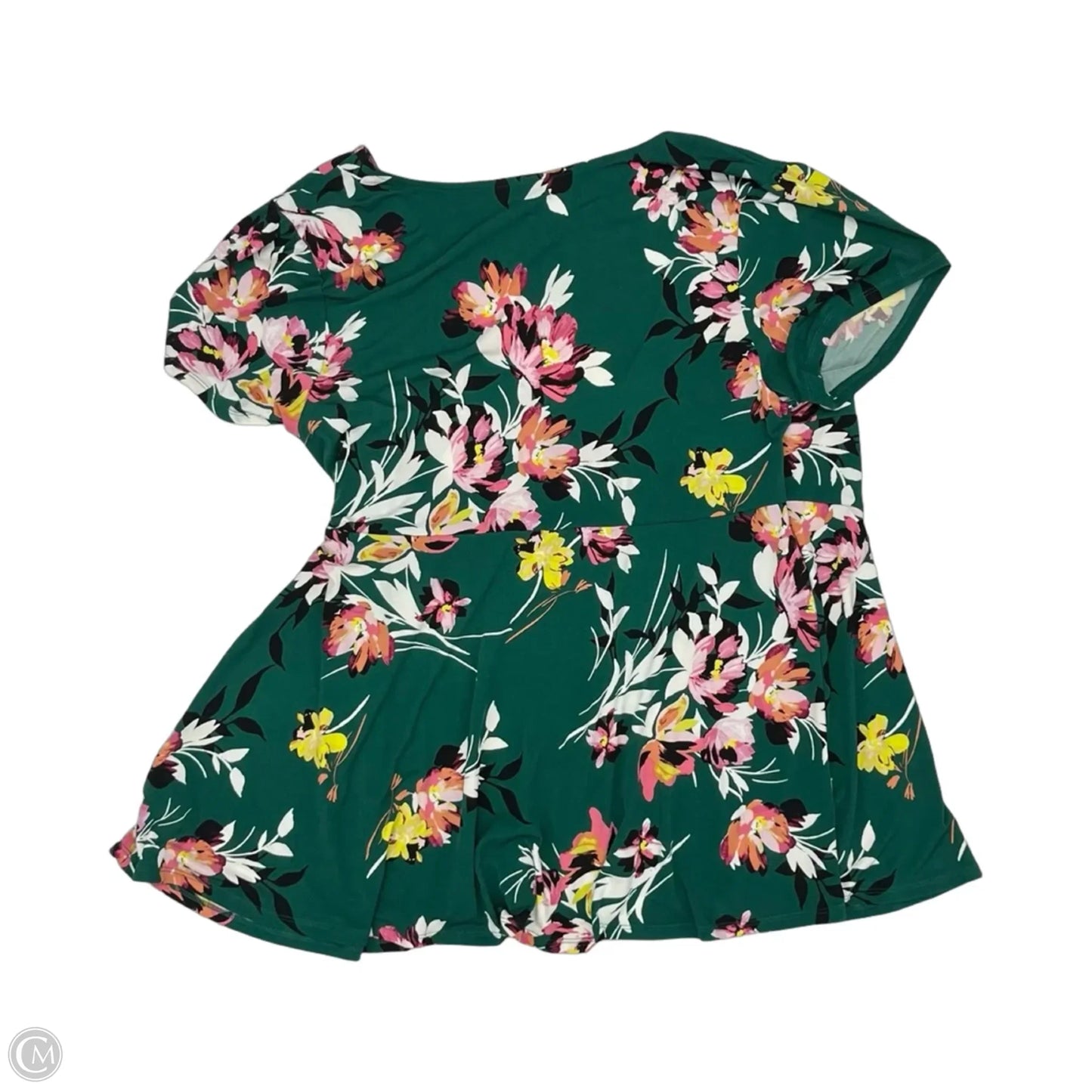 Blouse Short Sleeve By Torrid In Green, Size: 2x