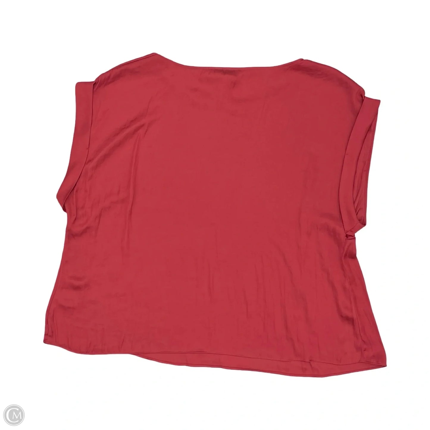 Blouse Short Sleeve By Nine West Apparel In Red, Size: 2x